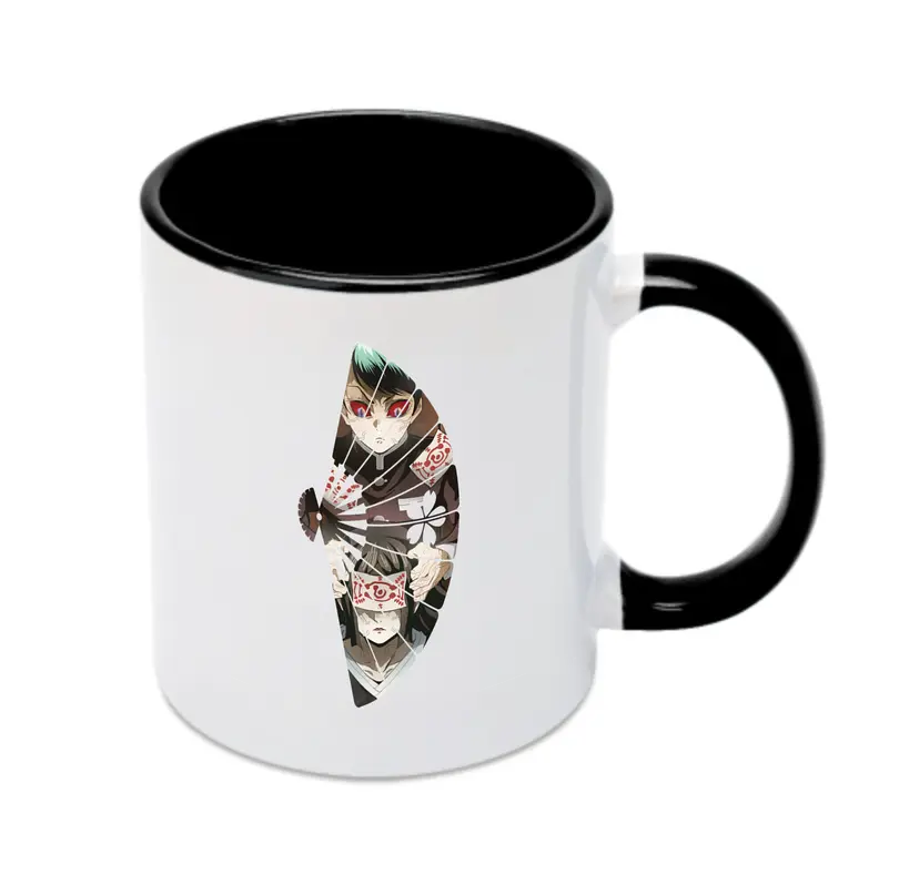 鬼滅の刃 グッズ,愈史郎 - カラフルマグカップ ・ 陶器 ・ 熱転写プリント ・ 鮮やかデザイン ・ 耐久性 高品質 ・ コーヒー お茶 ギフト用