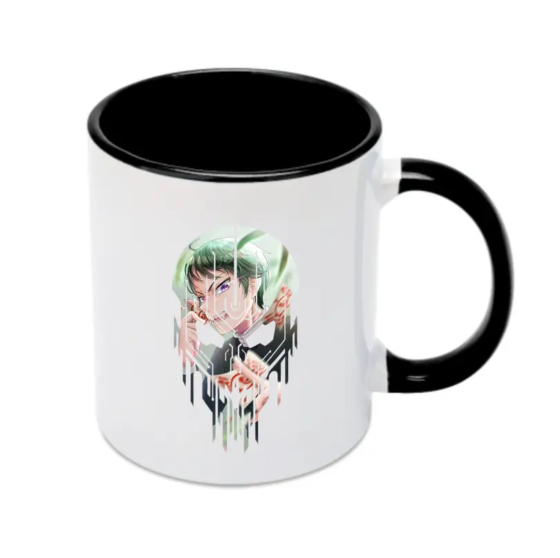 鬼滅の刃 グッズ,愈史郎 - カラフルマグカップ ・ 陶器 ・ 熱転写プリント ・ 鮮やかデザイン ・ 耐久性 高品質 ・ コーヒー お茶 ギフト用