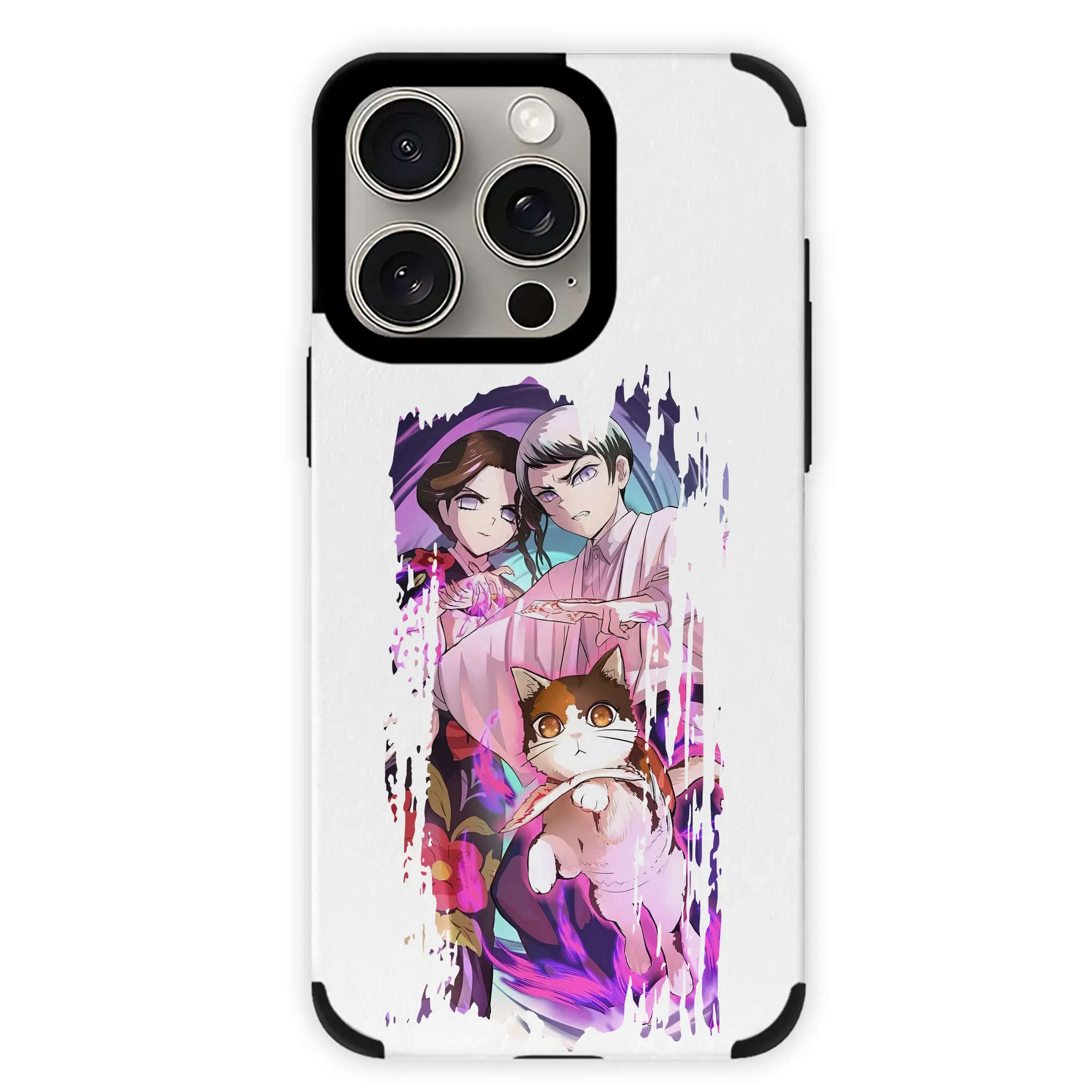 鬼滅の刃 グッズ,愈史郎 - IPhone15ProMax対応 ・ PUレザースマホケース ・ 耐衝撃 ・ 黄変防止 ・ 360度全面保護 ・ 柔らか手触り ・ 3D立体ボタン