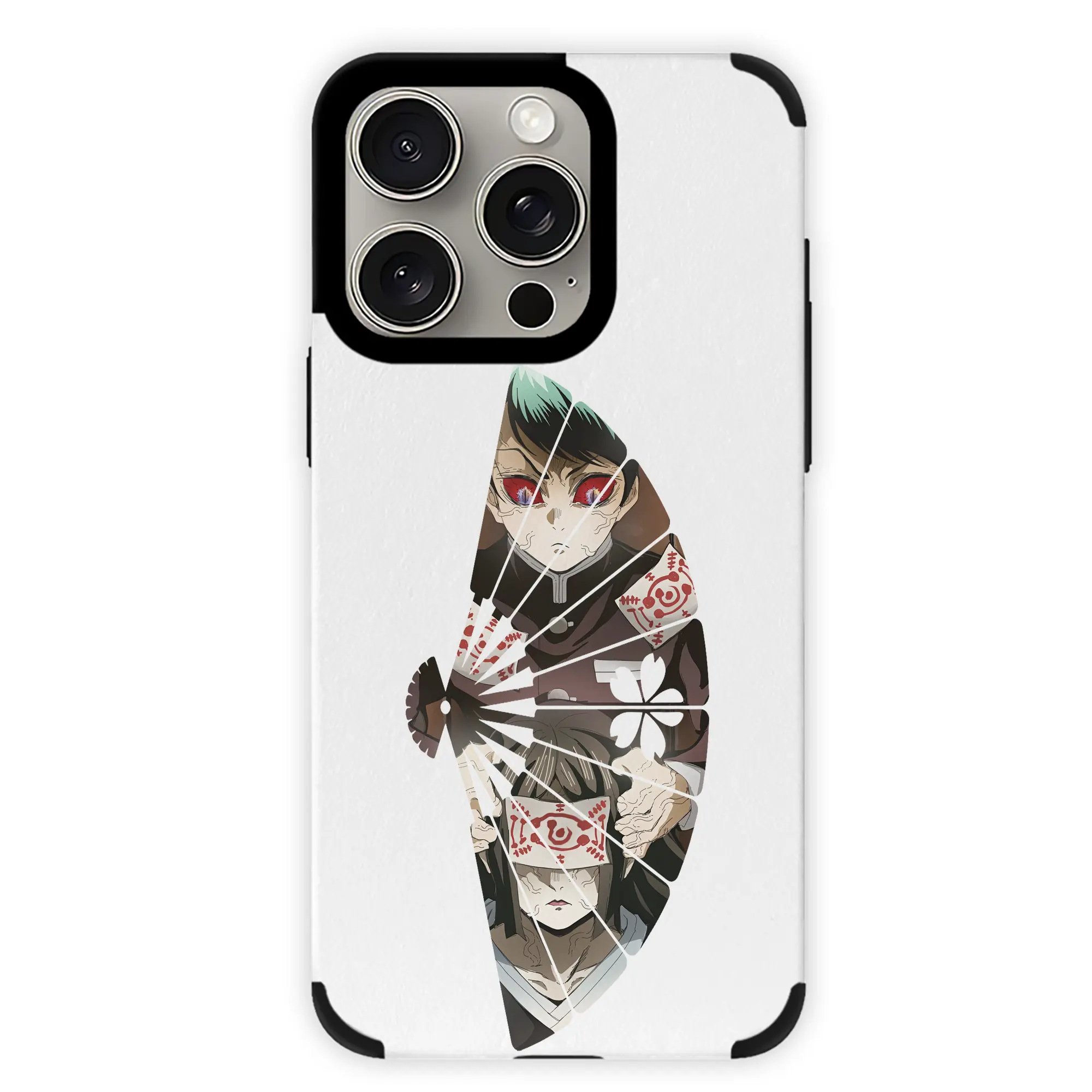 鬼滅の刃 グッズ,愈史郎 - IPhone15ProMax対応 ・ PUレザースマホケース ・ 耐衝撃 ・ 黄変防止 ・ 360度全面保護 ・ 柔らか手触り ・ 3D立体ボタン