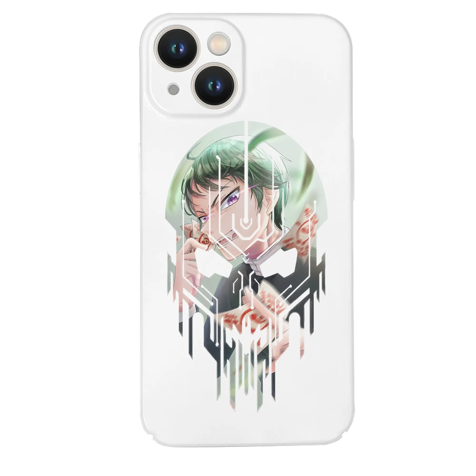 鬼滅の刃 グッズ,愈史郎 - IPhone 14シリーズ対応 ・ ハードケース ・ 衝撃吸収 ・ 360度密着 ・ カメラ保護 ・ 高品質プラスチック ・ 快適操作