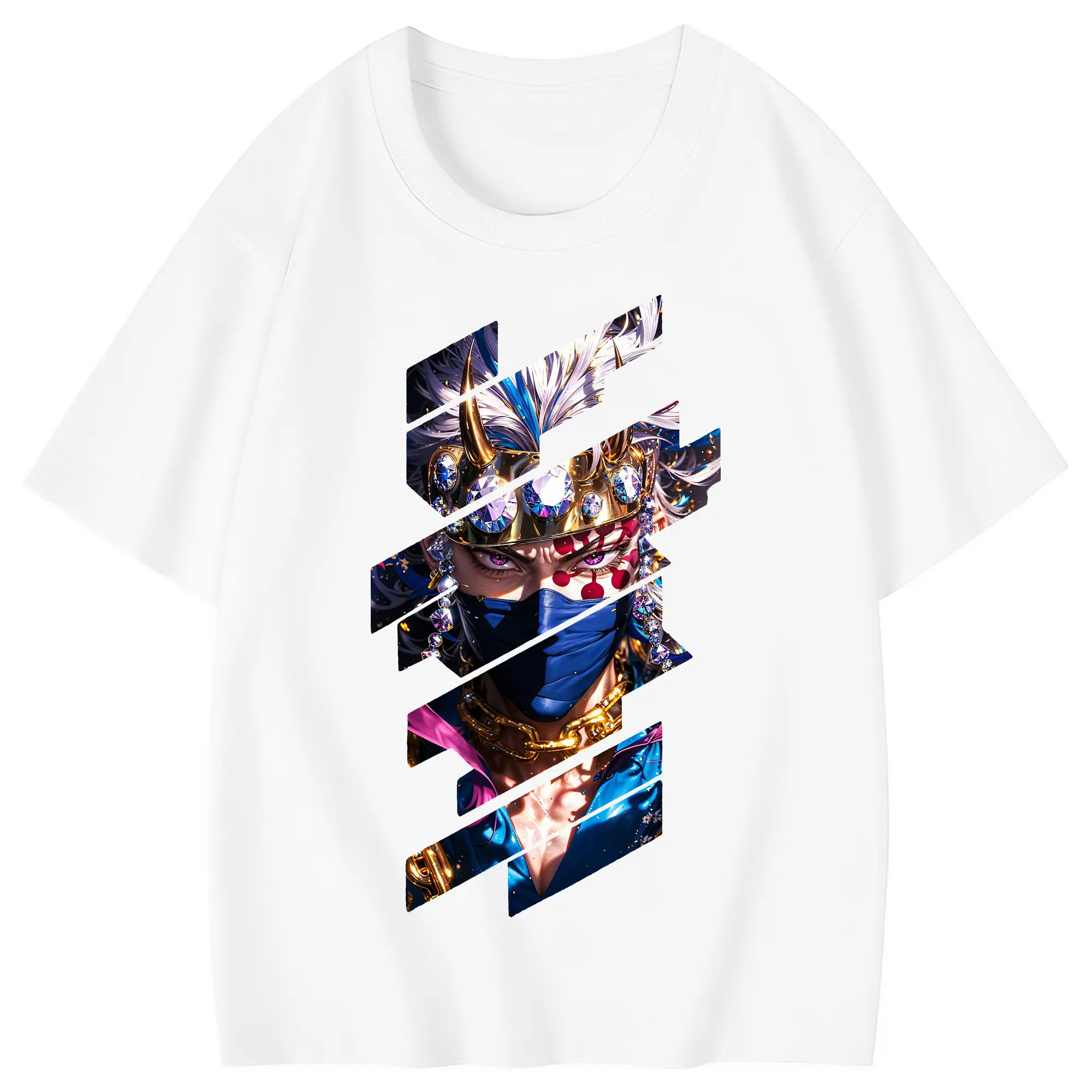 鬼滅の刃 グッズ,宇髄 天元 - 綿100％ キッズTシャツ ・ フロントプリント ・ 快適 通気性 ・ スポーツ カジュアル 散歩用