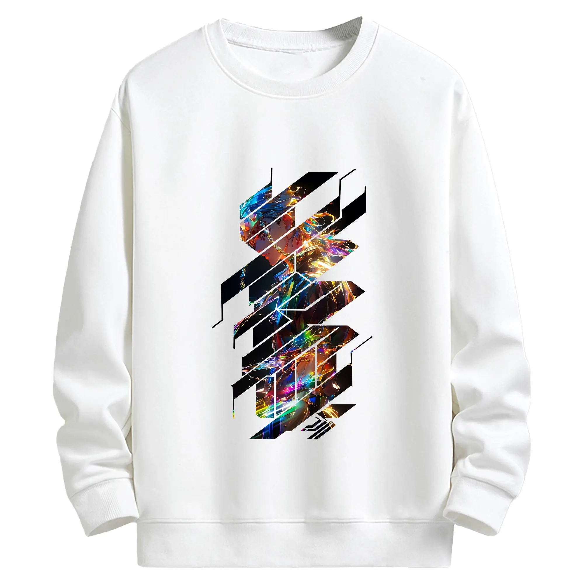 鬼滅の刃 グッズ,宇髄 天元 - 高品質 クルーネック スウェット ・ コットン59％ ポリエステル41％ ・ ユニセックス 長袖 トレーナー ・ カジュアル デイリー スポーツ 散歩用