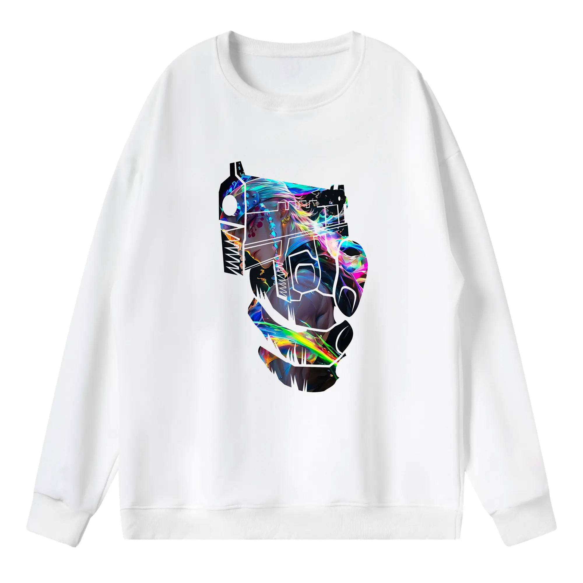 鬼滅の刃 グッズ,宇髄 天元 - 薄手 クルーネック スウェット 裏毛260g · ポリエステル 春秋向け カジュアル 男女兼用 · トレーナー デイリー スポーツ 散歩に最適