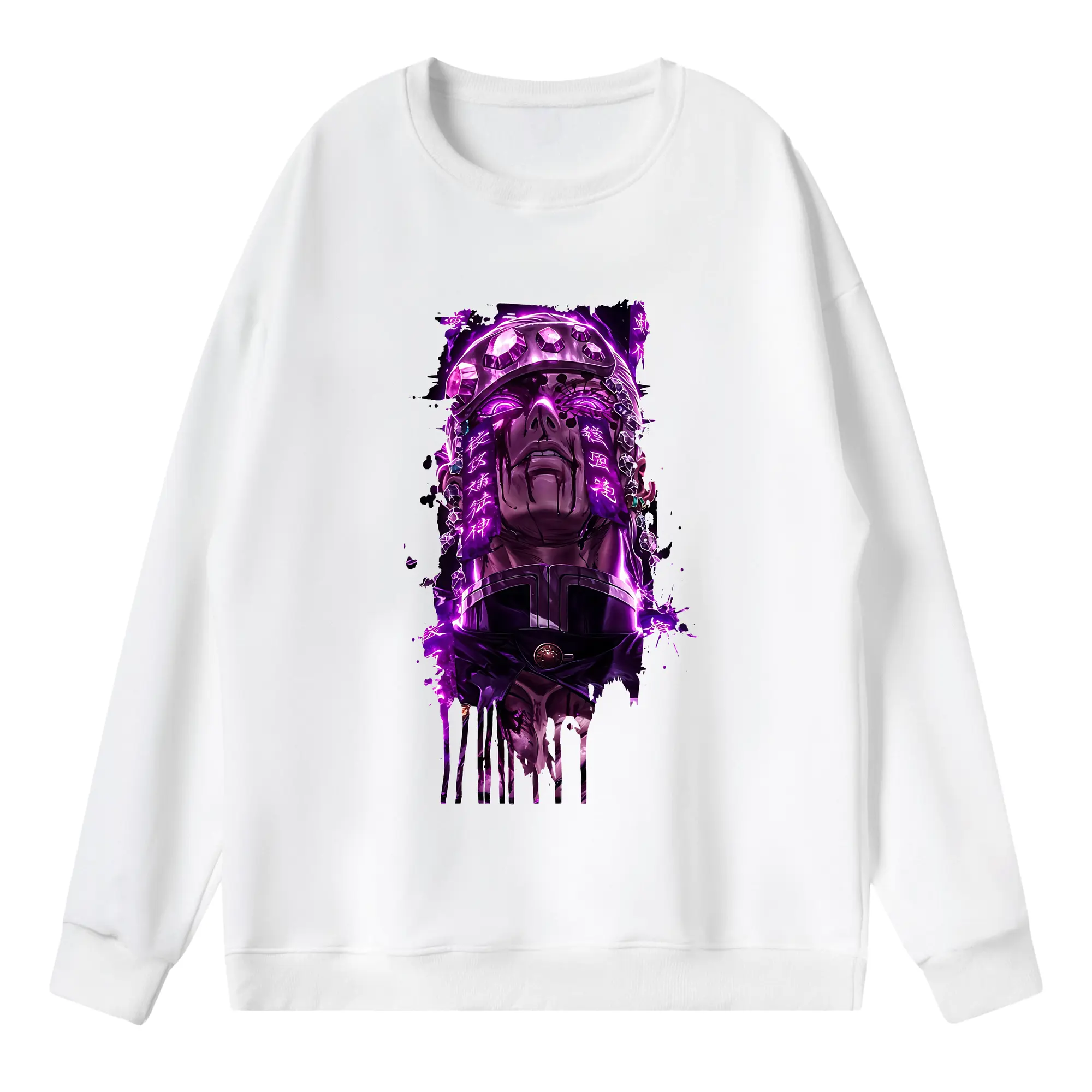 鬼滅の刃 グッズ,宇髄 天元 - 薄手 クルーネック スウェット 裏毛260g · ポリエステル 春秋向け カジュアル 男女兼用 · トレーナー デイリー スポーツ 散歩に最適