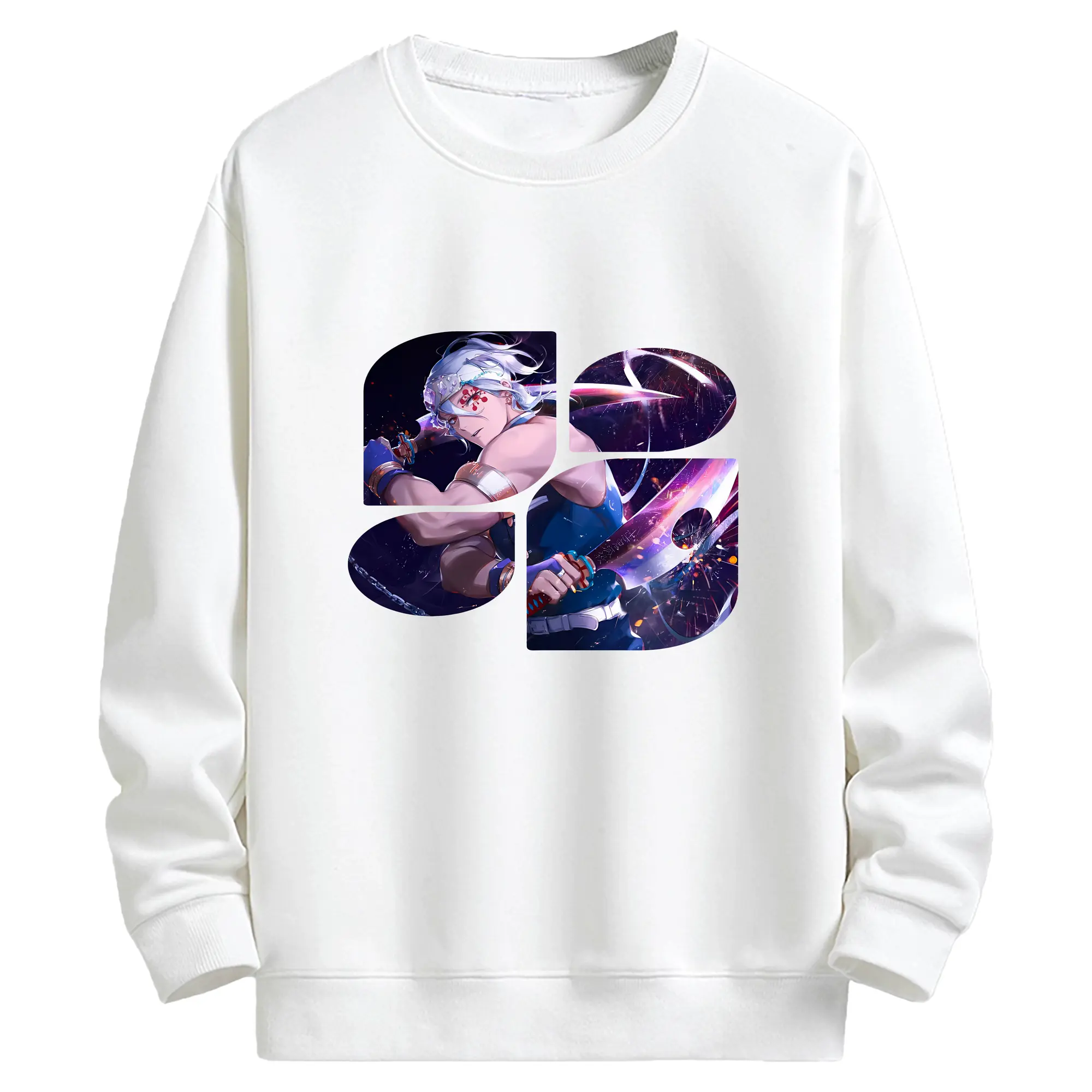 鬼滅の刃 グッズ,宇髄 天元 - キッズ クルーネックスウェットシャツ ・ フロントプリント ・ 綿80％ ポリエステル20％ ・ 快適 通学 スポーツ 日常使い お散歩用