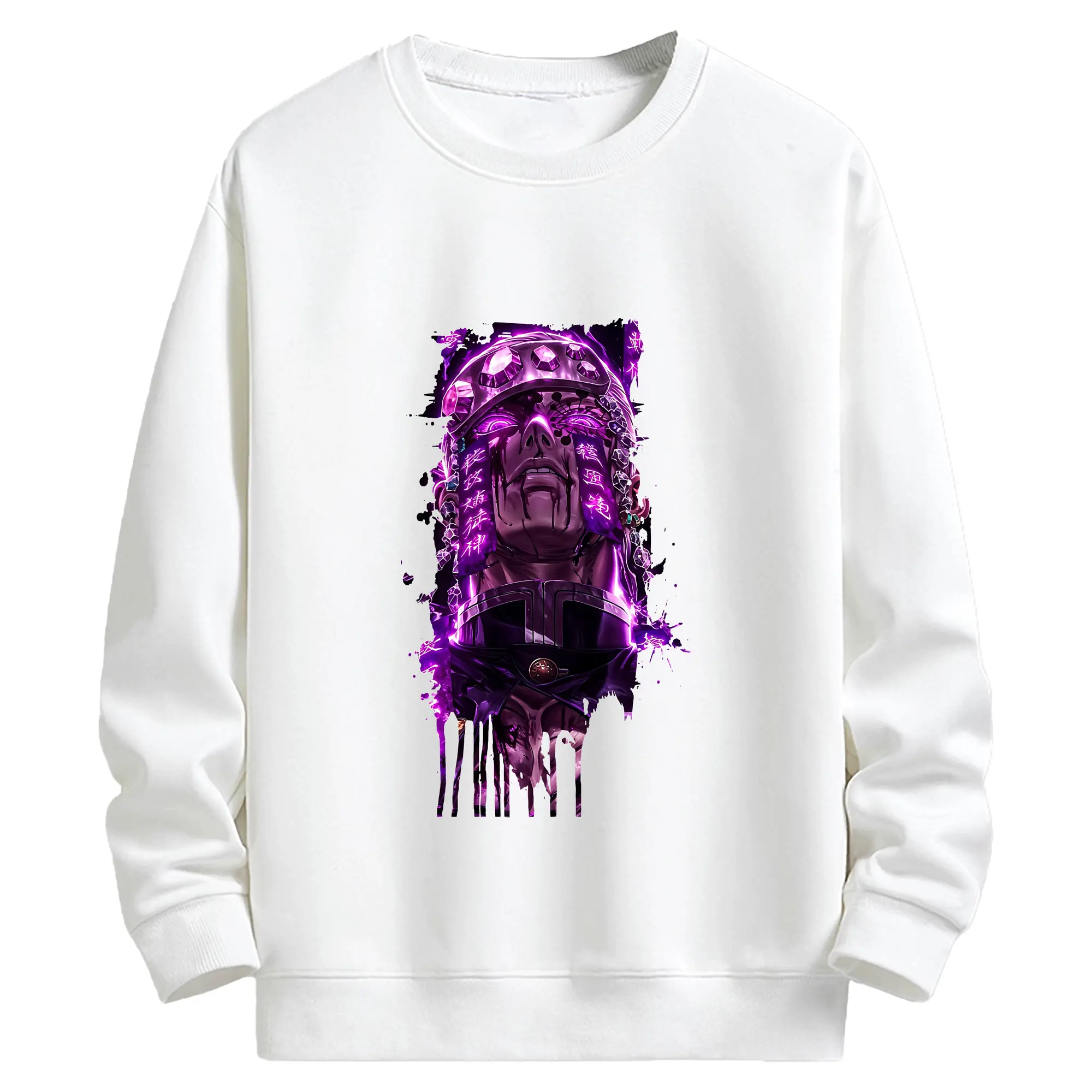 鬼滅の刃 グッズ,宇髄 天元 - キッズ クルーネックスウェットシャツ ・ フロントプリント ・ 綿80％ ポリエステル20％ ・ 快適 通学 スポーツ 日常使い お散歩用