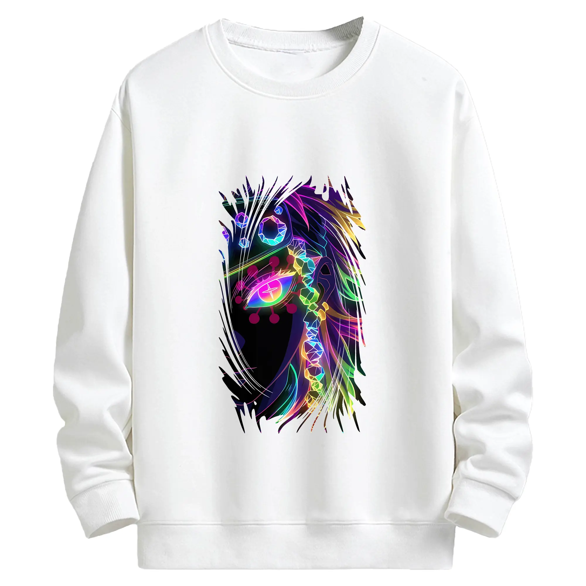 鬼滅の刃 グッズ,宇髄 天元 - キッズ クルーネックスウェットシャツ ・ フロントプリント ・ 綿80％ ポリエステル20％ ・ 快適 通学 スポーツ 日常使い お散歩用