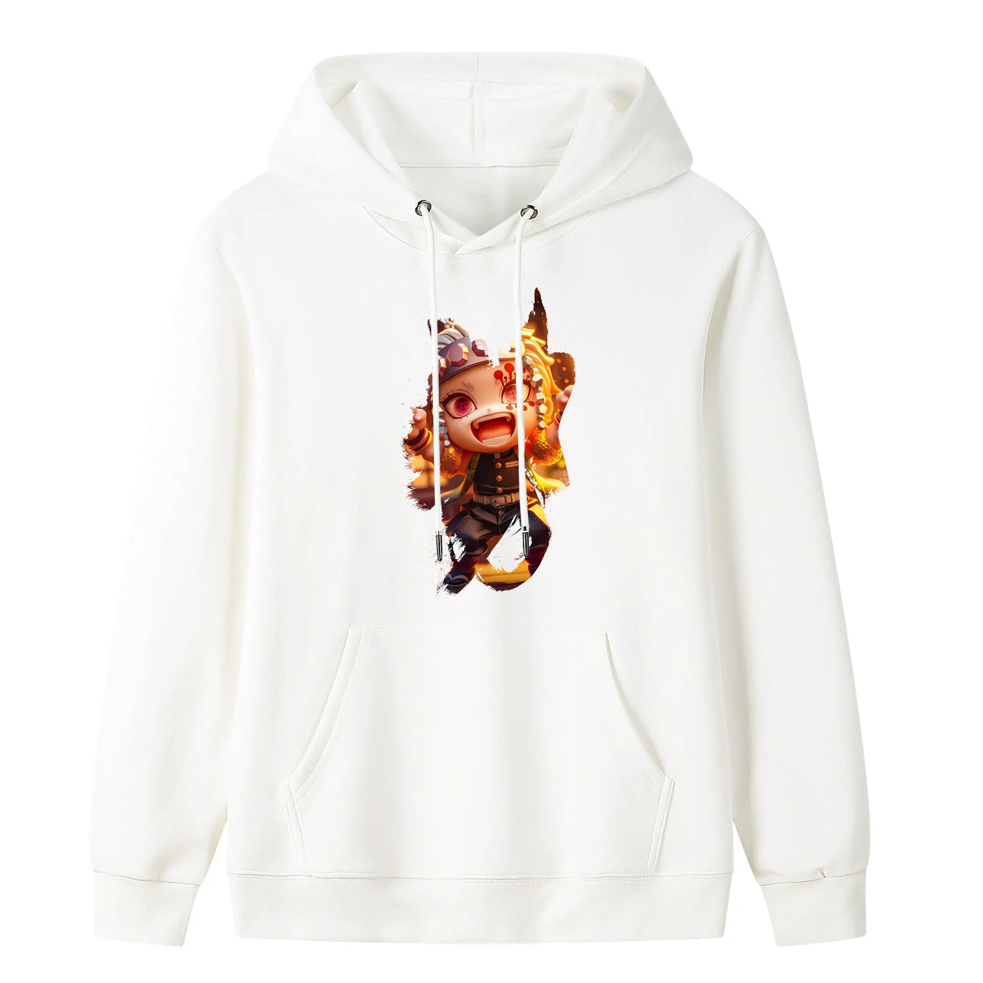 鬼滅の刃 グッズ,宇髄 天元 - キッズ フード付きパーカー ・ フロントプリント ・ ポリエステル100％ ・ 快適 通学 スポーツ 日常使い お散歩用