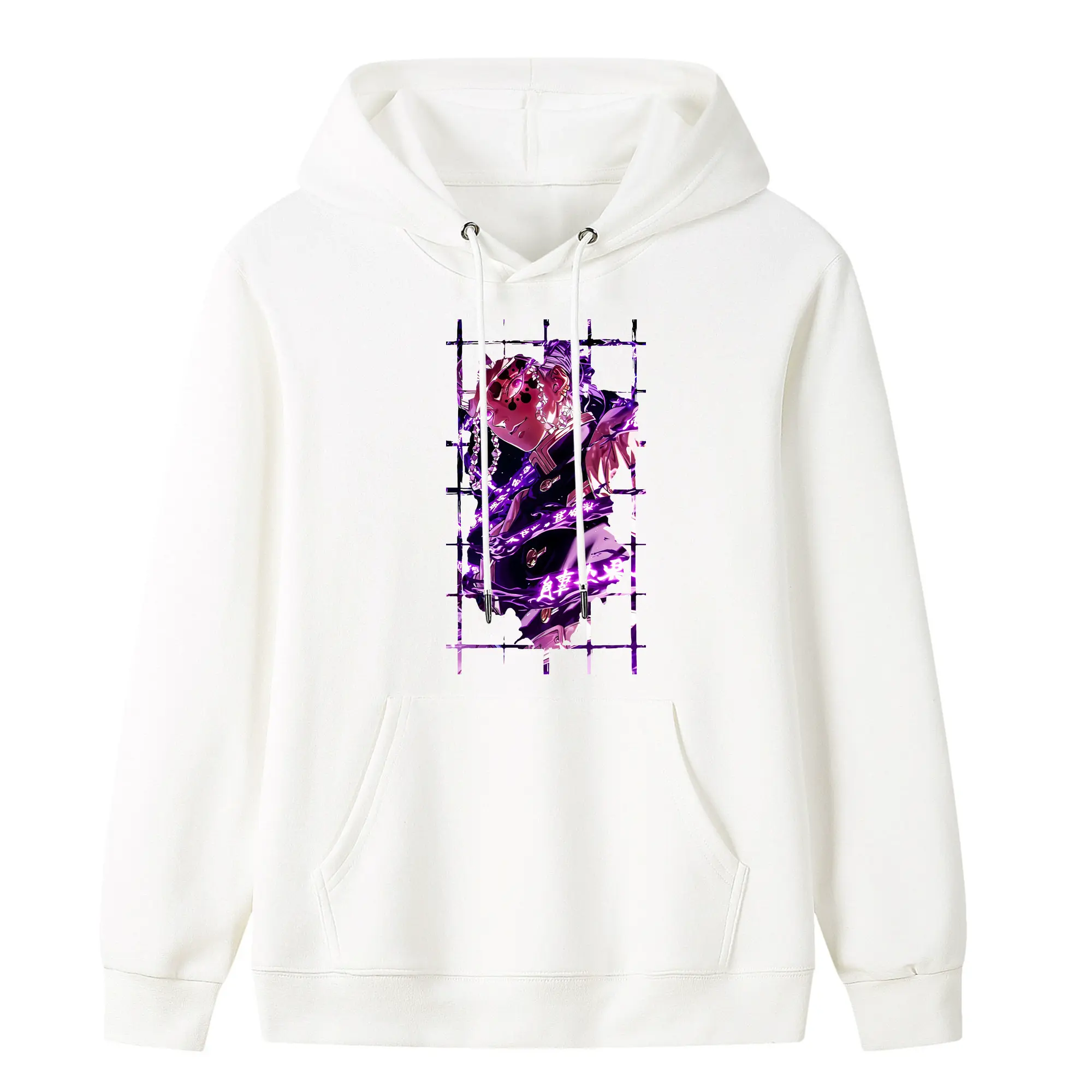 鬼滅の刃 グッズ,宇髄 天元 - キッズ フード付きパーカー ・ フロントプリント ・ ポリエステル100％ ・ 快適 通学 スポーツ 日常使い お散歩用