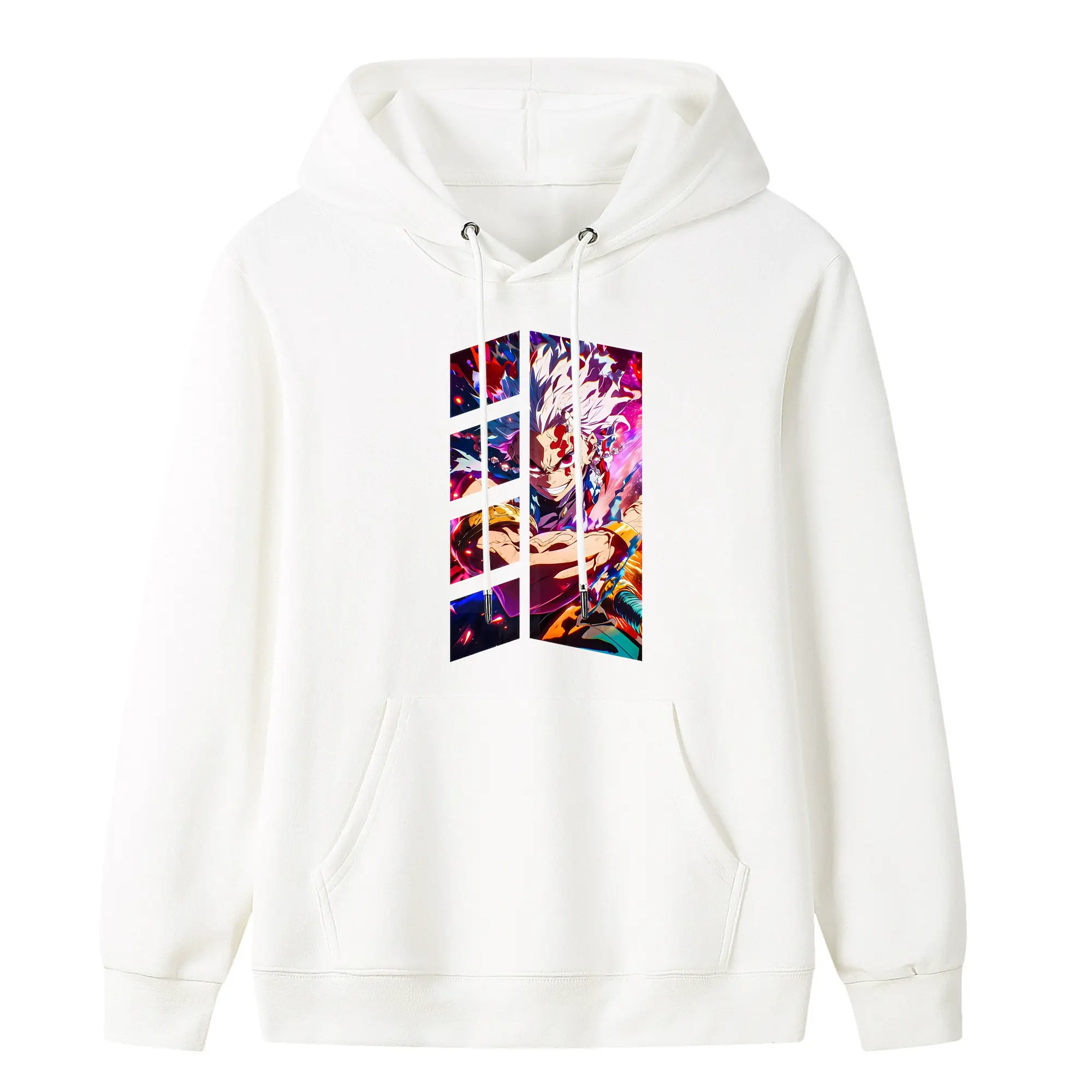 鬼滅の刃 グッズ,宇髄 天元 - キッズ フード付きパーカー ・ フロントプリント ・ ポリエステル100％ ・ 快適 通学 スポーツ 日常使い お散歩用