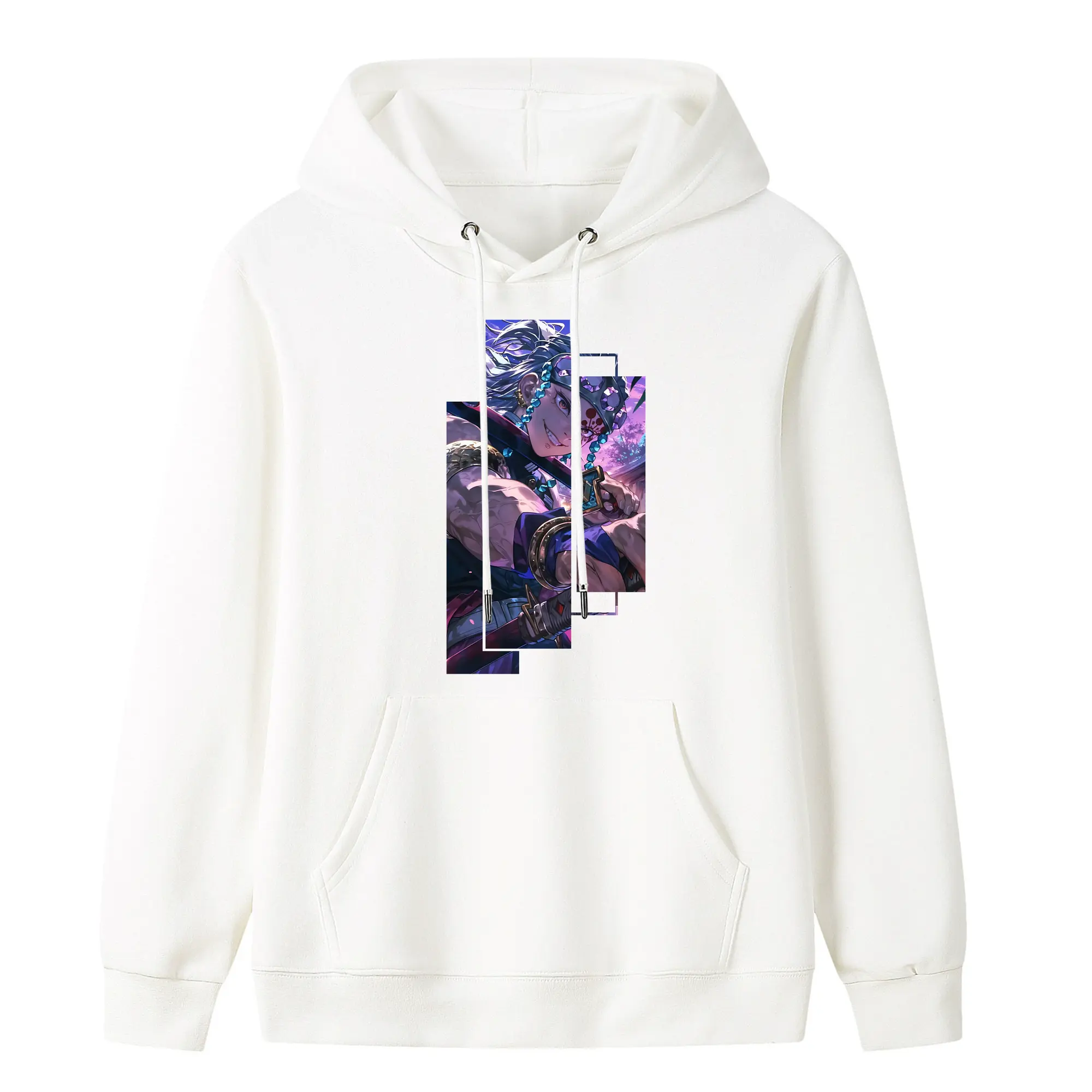 鬼滅の刃 グッズ,宇髄 天元 - キッズ フード付きパーカー ・ フロントプリント ・ ポリエステル100％ ・ 快適 通学 スポーツ 日常使い お散歩用