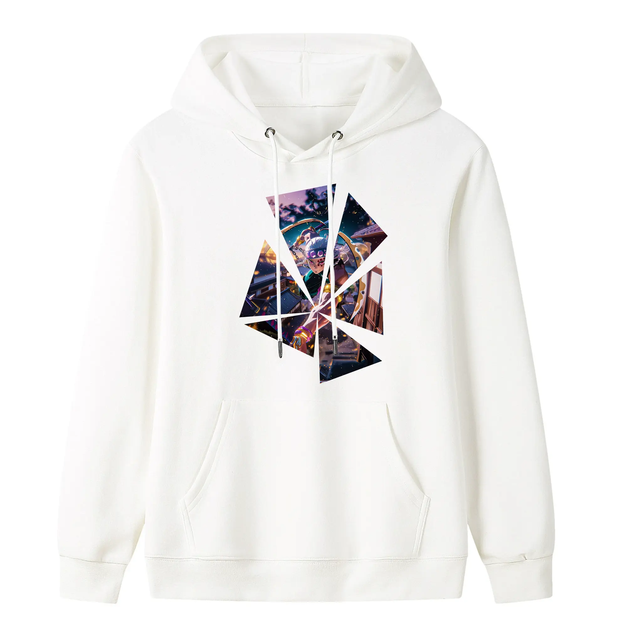 鬼滅の刃 グッズ,宇髄 天元 - キッズ フード付きパーカー ・ フロントプリント ・ ポリエステル100％ ・ 快適 通学 スポーツ 日常使い お散歩用