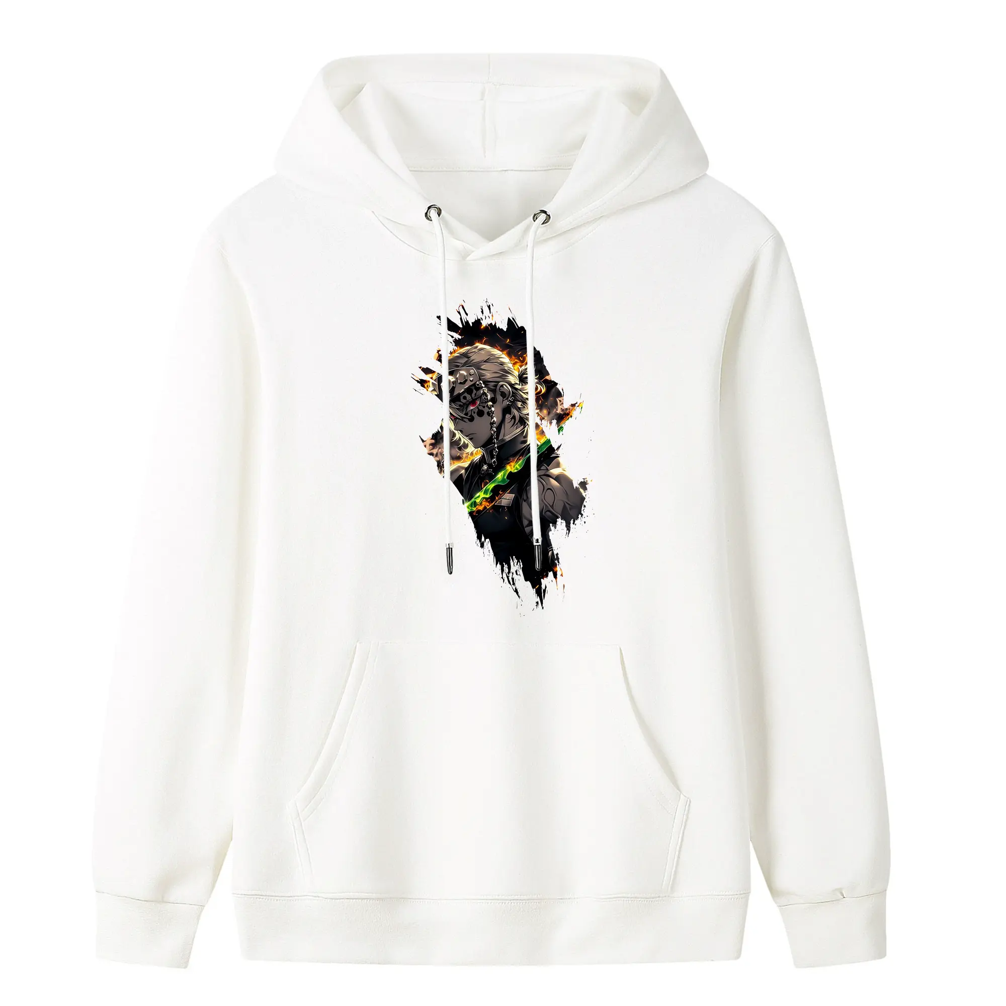 鬼滅の刃 グッズ,宇髄 天元 - キッズ フード付きパーカー ・ フロントプリント ・ ポリエステル100％ ・ 快適 通学 スポーツ 日常使い お散歩用