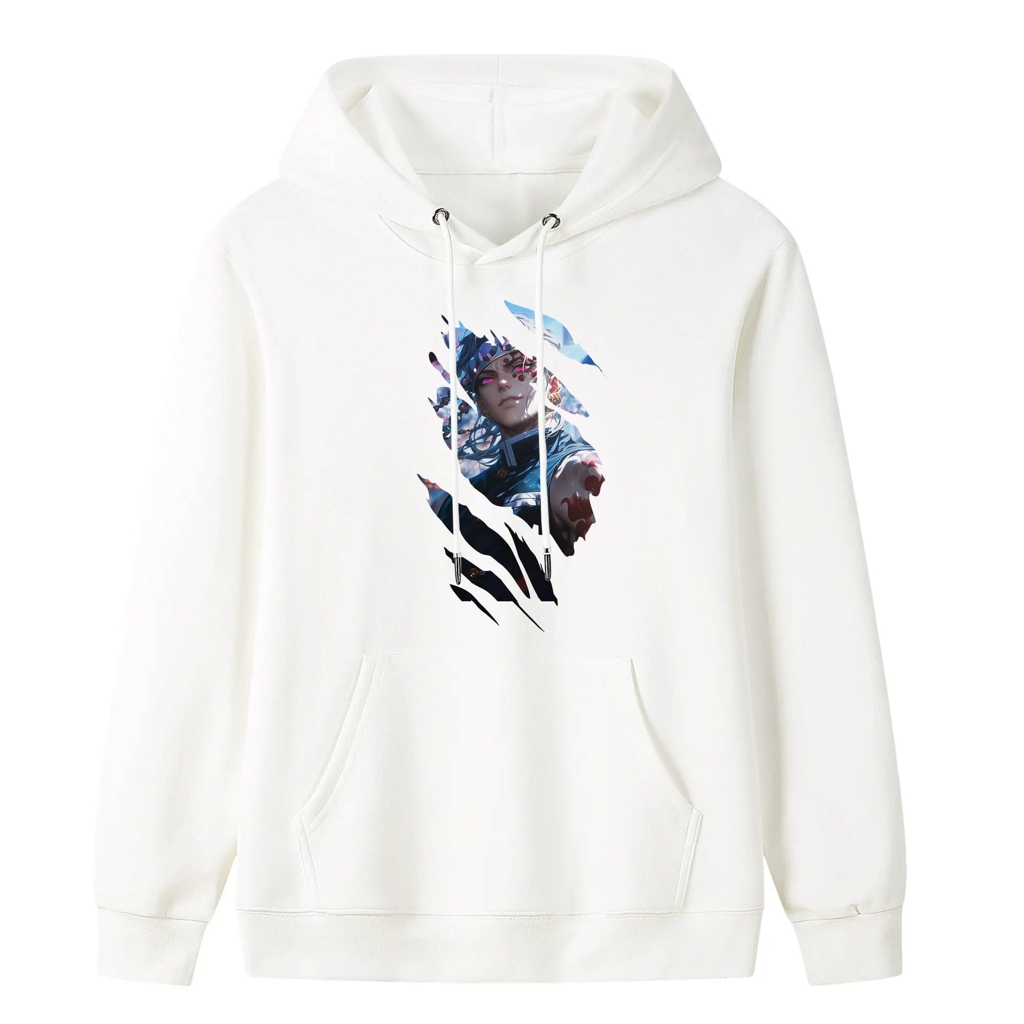 鬼滅の刃 グッズ,宇髄 天元 - キッズ フード付きパーカー ・ フロントプリント ・ ポリエステル100％ ・ 快適 通学 スポーツ 日常使い お散歩用