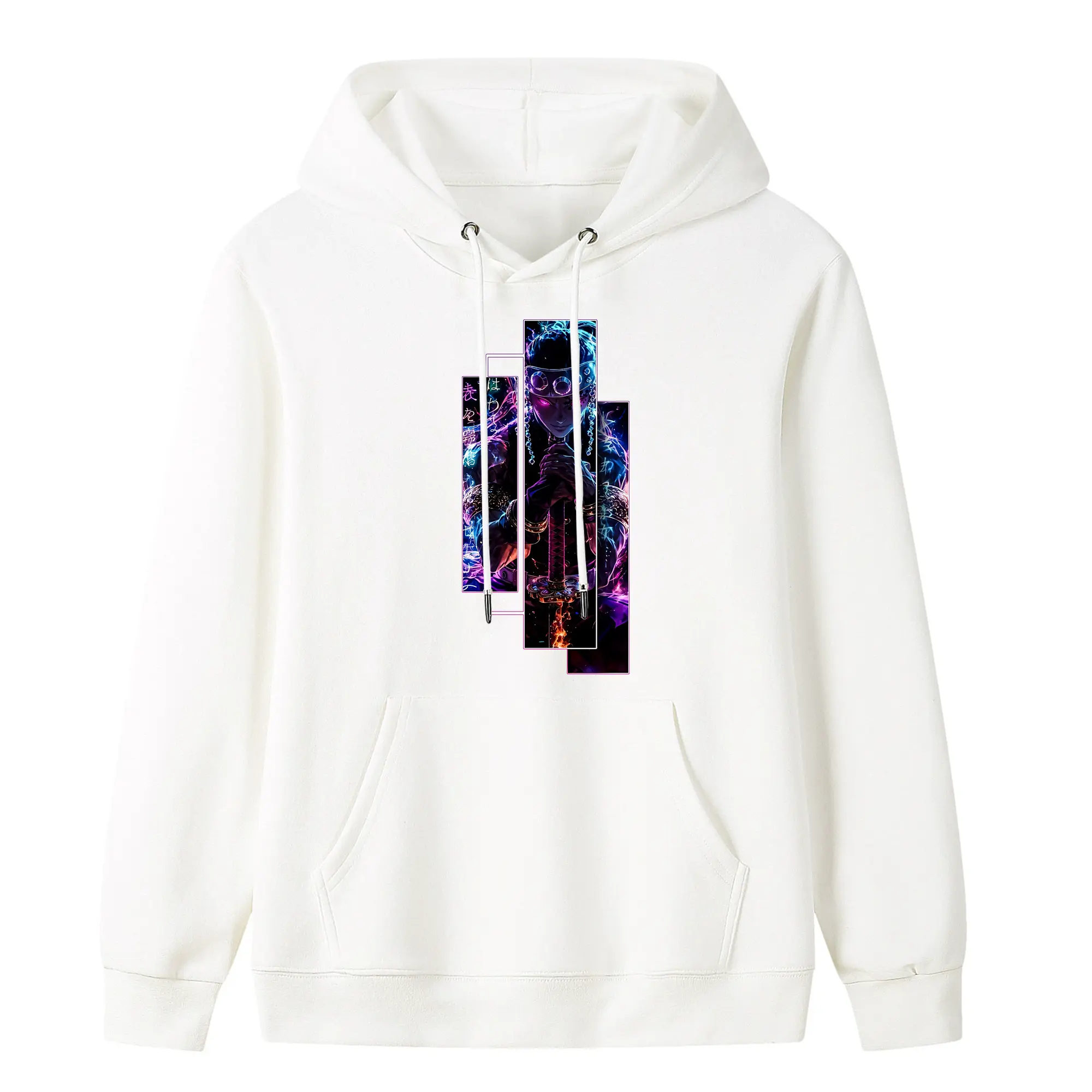 鬼滅の刃 グッズ,宇髄 天元 - キッズ フード付きパーカー ・ フロントプリント ・ ポリエステル100％ ・ 快適 通学 スポーツ 日常使い お散歩用