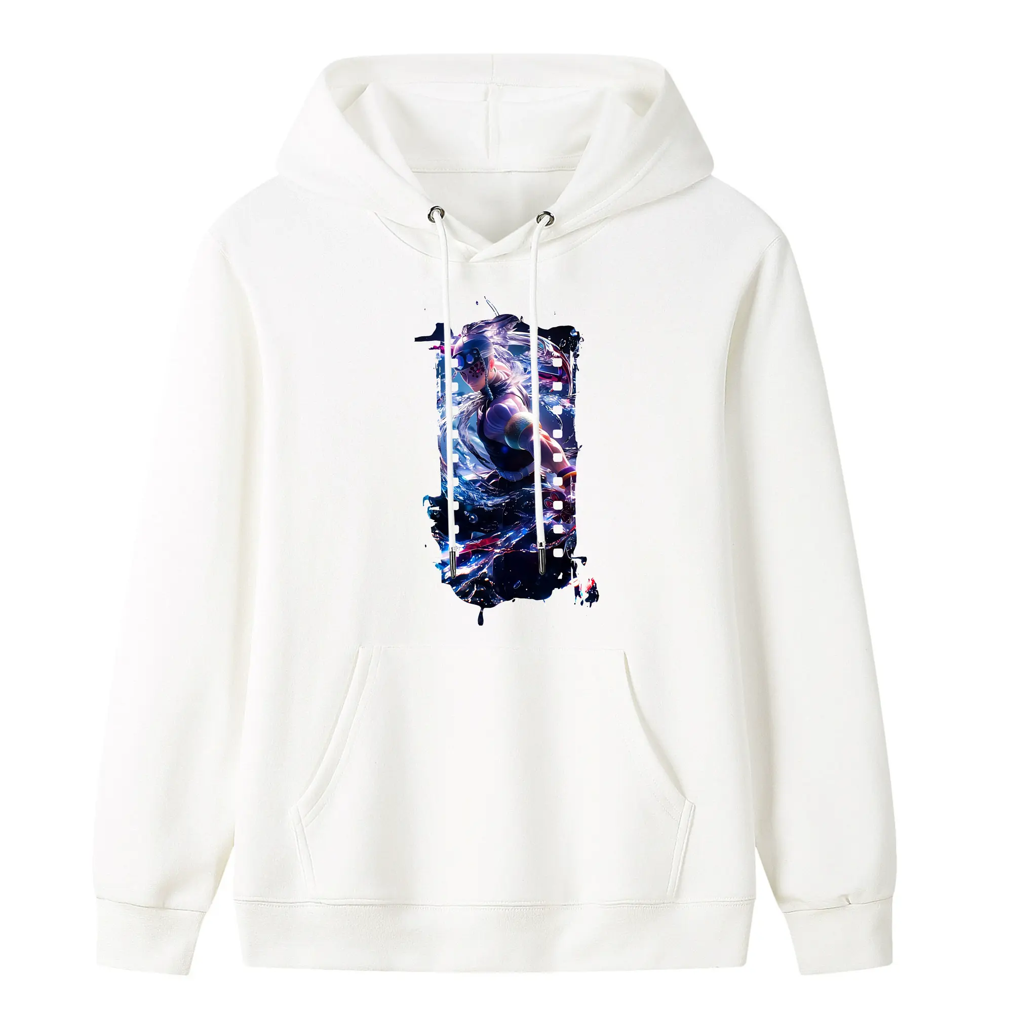 鬼滅の刃 グッズ,宇髄 天元 - キッズ フード付きパーカー ・ フロントプリント ・ ポリエステル100％ ・ 快適 通学 スポーツ 日常使い お散歩用