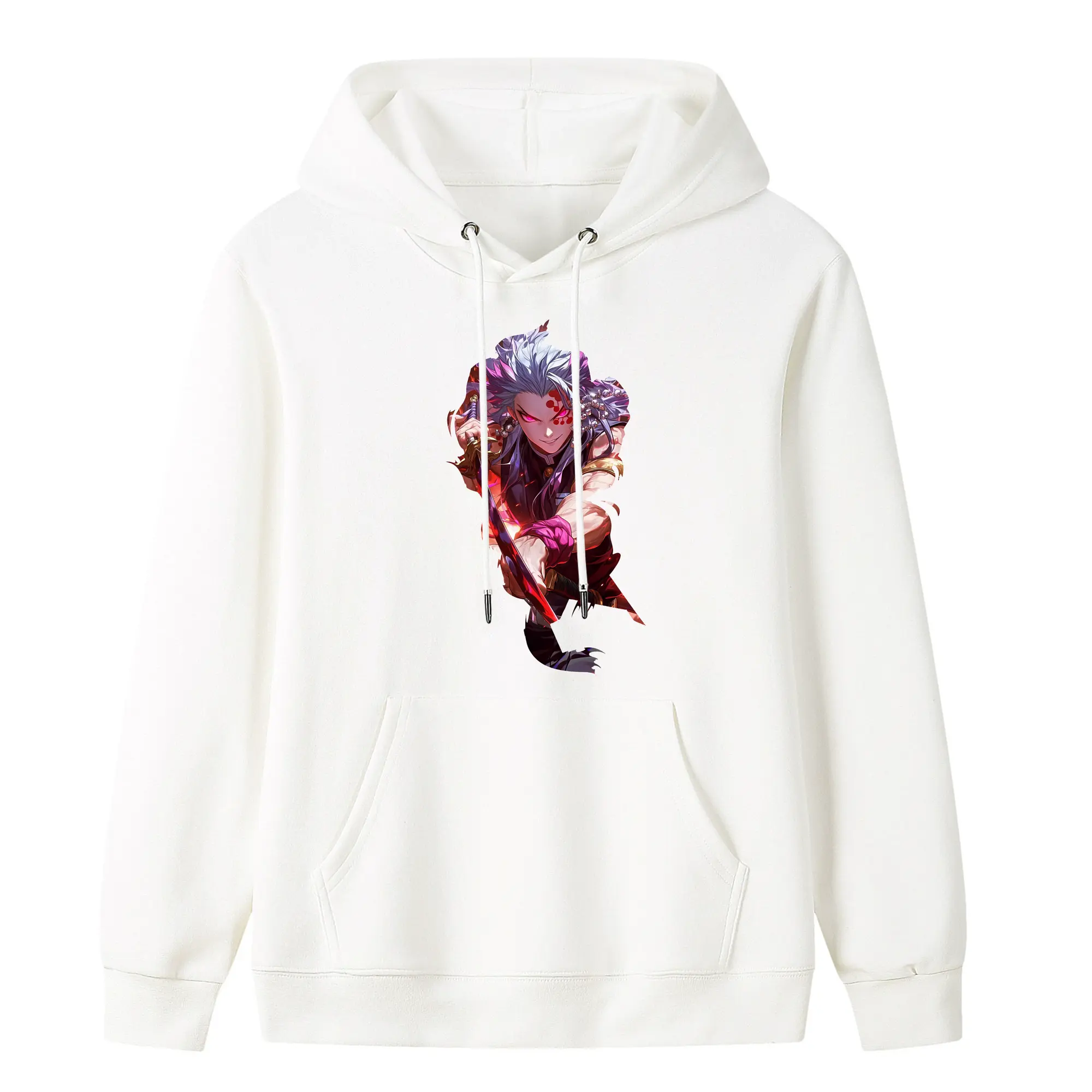 鬼滅の刃 グッズ,宇髄 天元 - キッズ フード付きパーカー ・ フロントプリント ・ ポリエステル100％ ・ 快適 通学 スポーツ 日常使い お散歩用