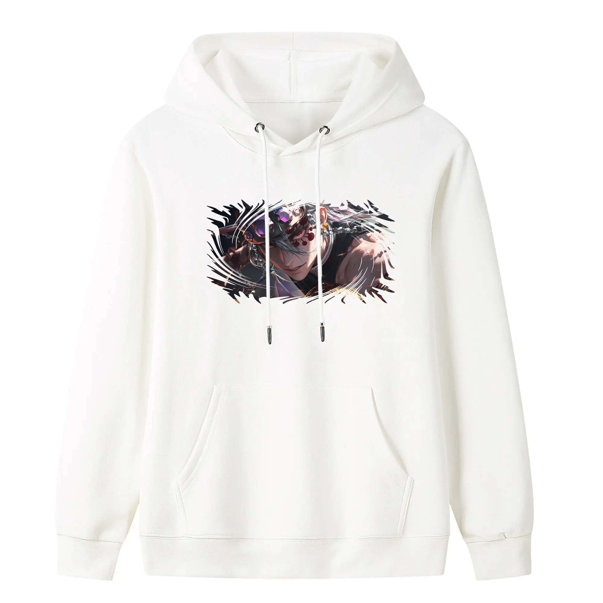 鬼滅の刃 グッズ,宇髄 天元 - キッズ フード付きパーカー ・ フロントプリント ・ ポリエステル100％ ・ 快適 通学 スポーツ 日常使い お散歩用