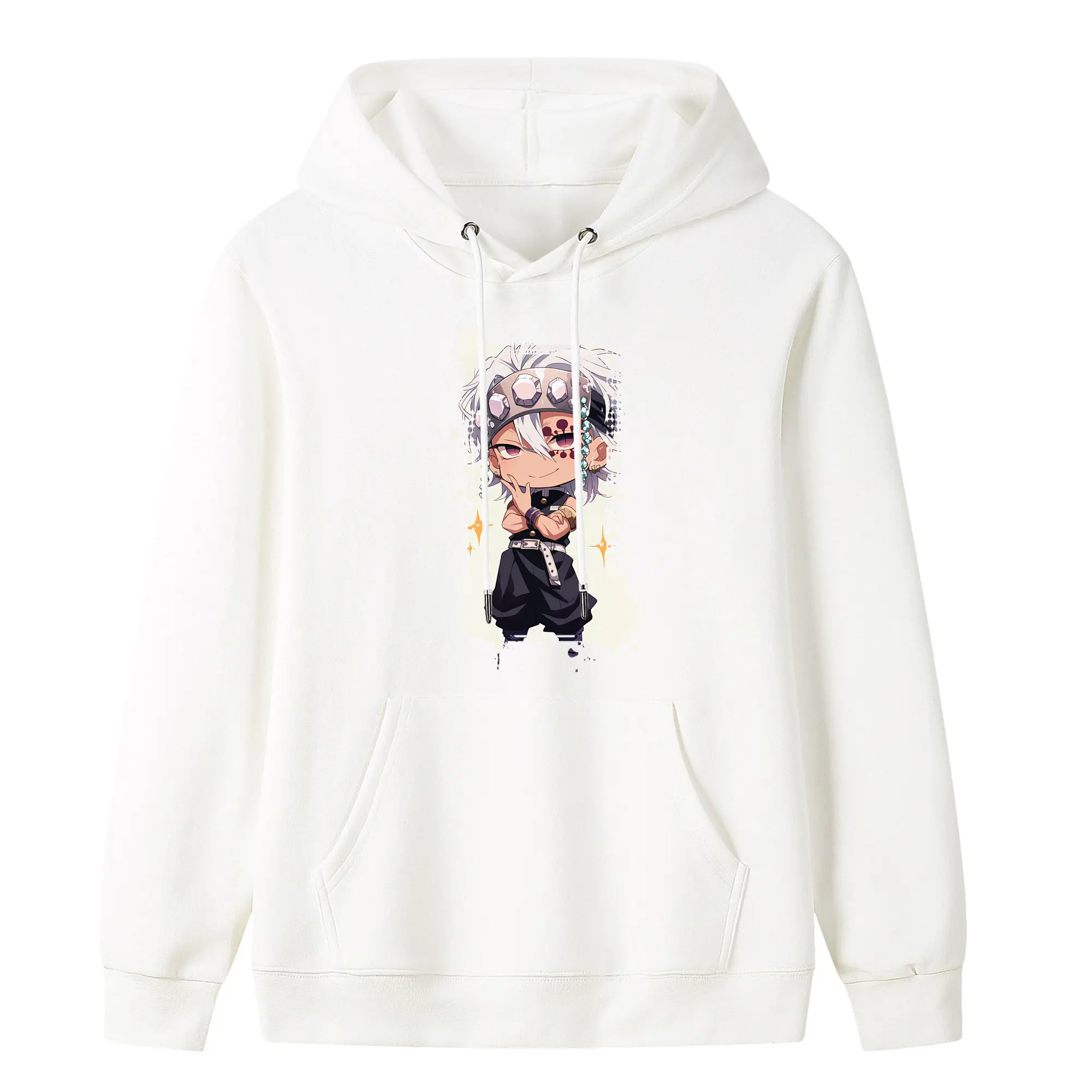 鬼滅の刃 グッズ,宇髄 天元 - キッズ フード付きパーカー ・ フロントプリント ・ ポリエステル100％ ・ 快適 通学 スポーツ 日常使い お散歩用