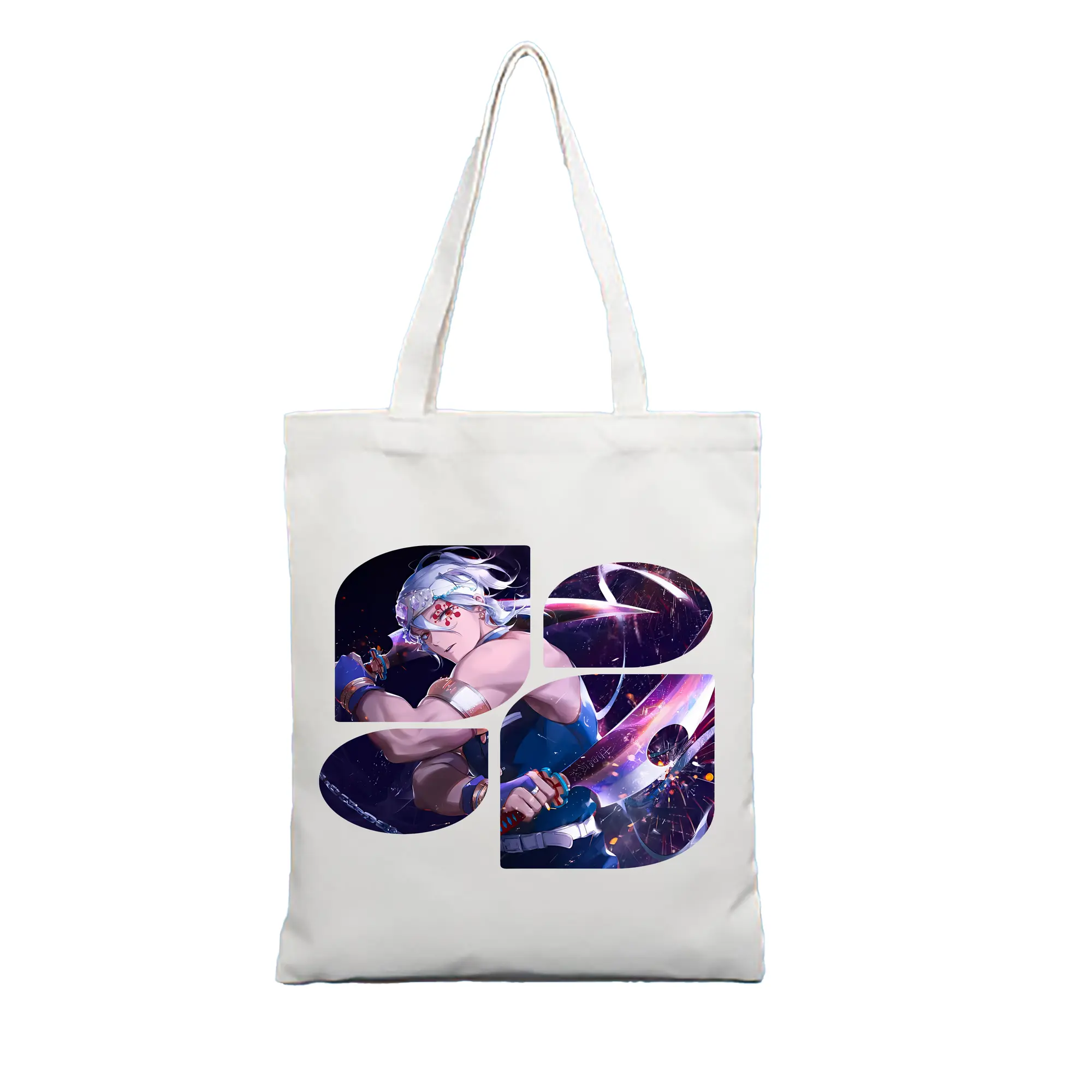 鬼滅の刃 グッズ,宇髄 天元 - 縦型キャンバス手提げバッグ（トートバッグ） ・ キャンバス素材 ・ ショッピング用 ・ 軽量 丈夫 お手入れ簡単