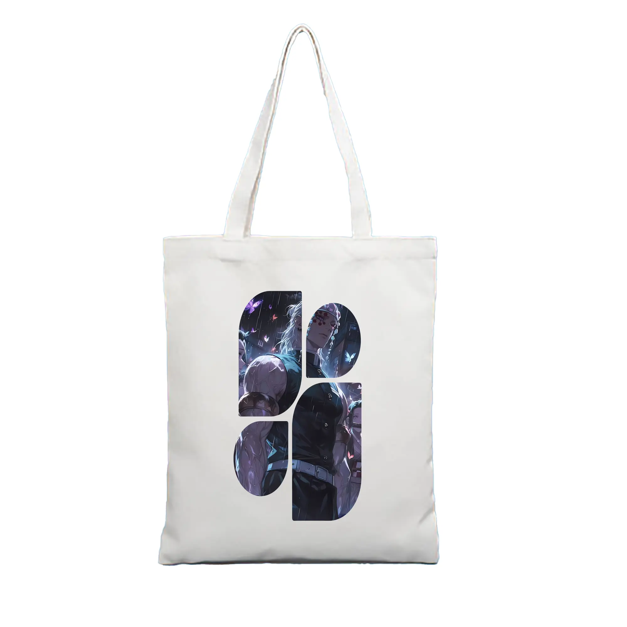 鬼滅の刃 グッズ,宇髄 天元 - 縦型キャンバス手提げバッグ（トートバッグ） ・ キャンバス素材 ・ ショッピング用 ・ 軽量 丈夫 お手入れ簡単