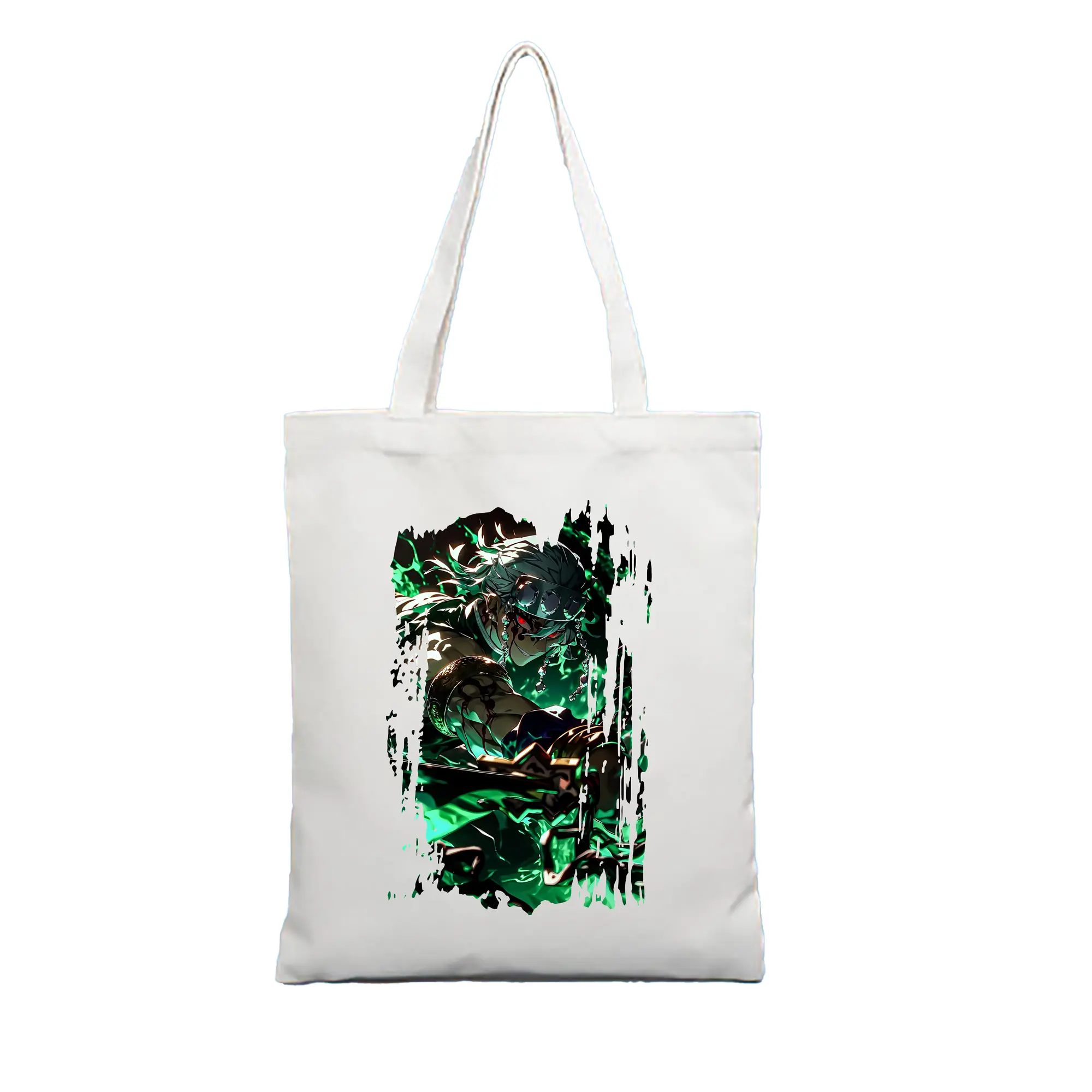 鬼滅の刃 グッズ,宇髄 天元 - 縦型キャンバス手提げバッグ（トートバッグ） ・ キャンバス素材 ・ ショッピング用 ・ 軽量 丈夫 お手入れ簡単
