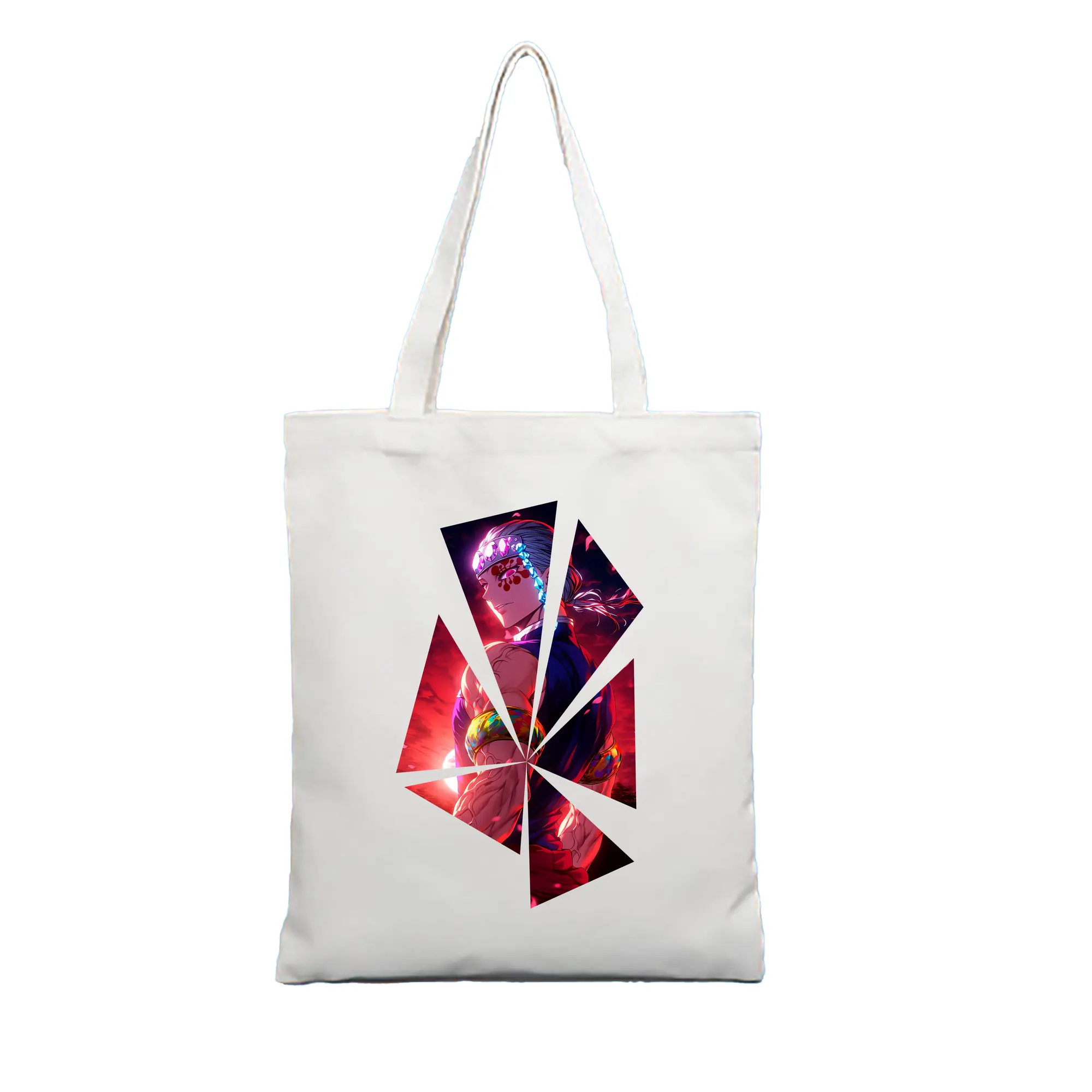 鬼滅の刃 グッズ,宇髄 天元 - 縦型キャンバス手提げバッグ（トートバッグ） ・ キャンバス素材 ・ ショッピング用 ・ 軽量 丈夫 お手入れ簡単