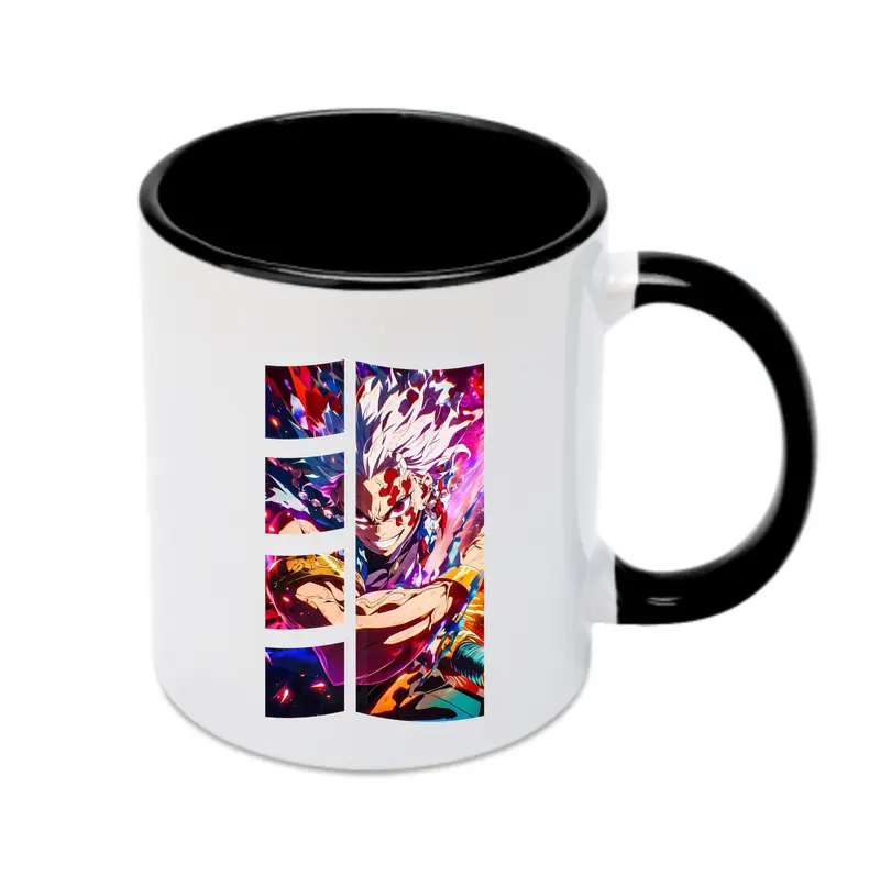 鬼滅の刃 グッズ,宇髄 天元 - カラフルマグカップ ・ 陶器 ・ 熱転写プリント ・ 鮮やかデザイン ・ 耐久性 高品質 ・ コーヒー お茶 ギフト用