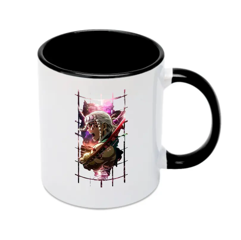 鬼滅の刃 グッズ,宇髄 天元 - カラフルマグカップ ・ 陶器 ・ 熱転写プリント ・ 鮮やかデザイン ・ 耐久性 高品質 ・ コーヒー お茶 ギフト用