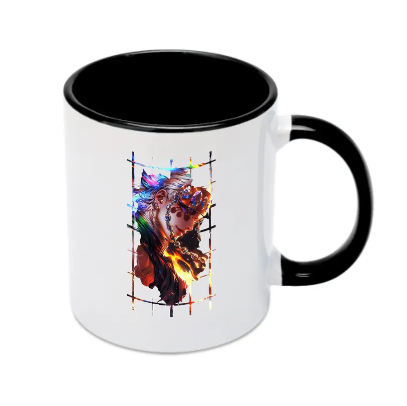 鬼滅の刃 グッズ,宇髄 天元 - カラフルマグカップ ・ 陶器 ・ 熱転写プリント ・ 鮮やかデザイン ・ 耐久性 高品質 ・ コーヒー お茶 ギフト用