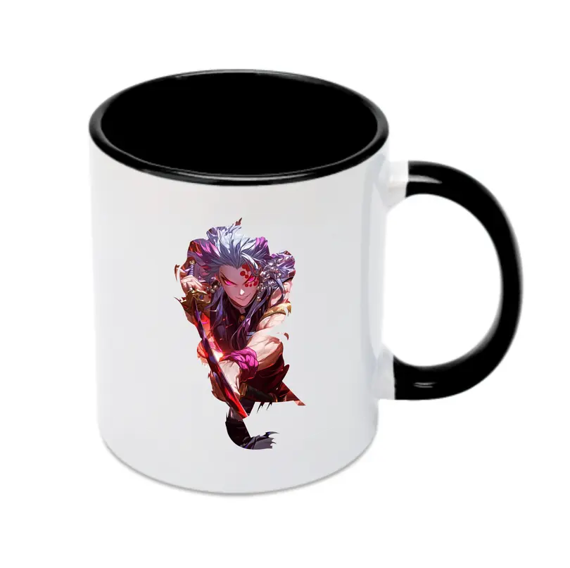 鬼滅の刃 グッズ,宇髄 天元 - カラフルマグカップ ・ 陶器 ・ 熱転写プリント ・ 鮮やかデザイン ・ 耐久性 高品質 ・ コーヒー お茶 ギフト用