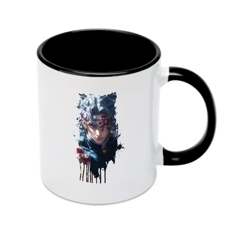 鬼滅の刃 グッズ,宇髄 天元 - カラフルマグカップ ・ 陶器 ・ 熱転写プリント ・ 鮮やかデザイン ・ 耐久性 高品質 ・ コーヒー お茶 ギフト用
