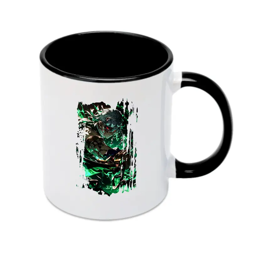 鬼滅の刃 グッズ,宇髄 天元 - カラフルマグカップ ・ 陶器 ・ 熱転写プリント ・ 鮮やかデザイン ・ 耐久性 高品質 ・ コーヒー お茶 ギフト用