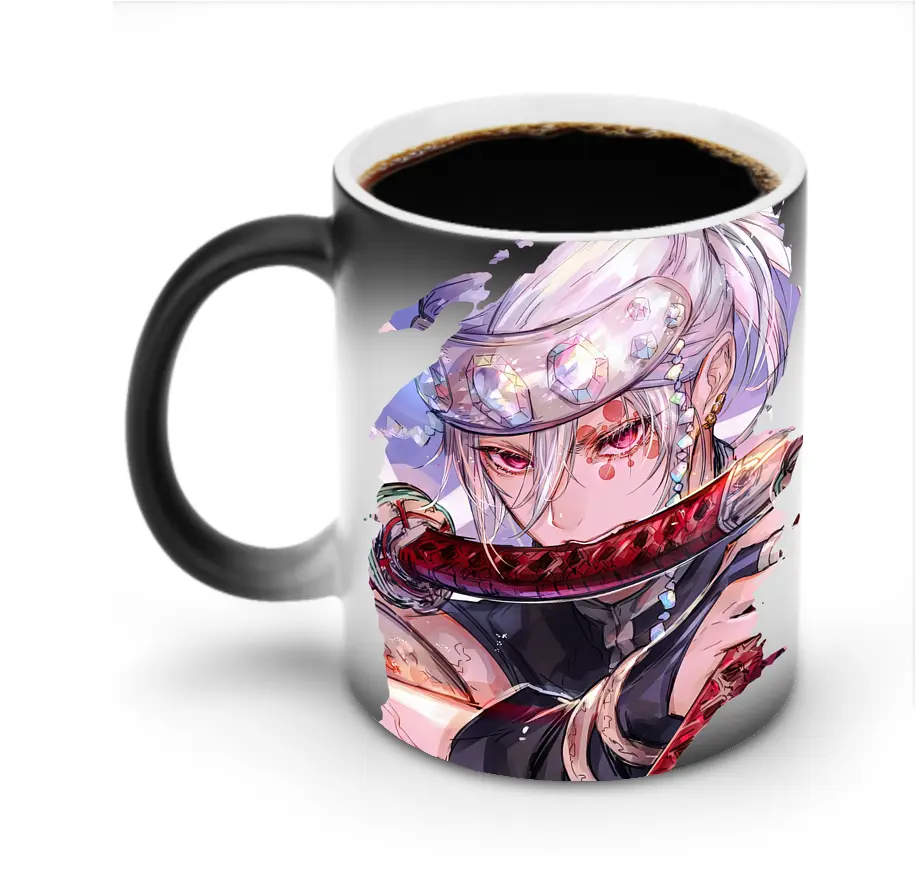 鬼滅の刃 グッズ,宇髄 天元 - 変色マグカップ ・ セラミック ・ 熱転写プリント ・ 耐久性 高品質 ・ ギフト・自宅用 コーヒー お茶