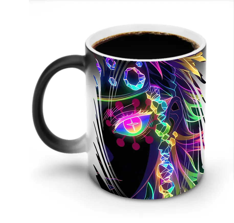 鬼滅の刃 グッズ,宇髄 天元 - 変色マグカップ ・ セラミック ・ 熱転写プリント ・ 耐久性 高品質 ・ ギフト・自宅用 コーヒー お茶