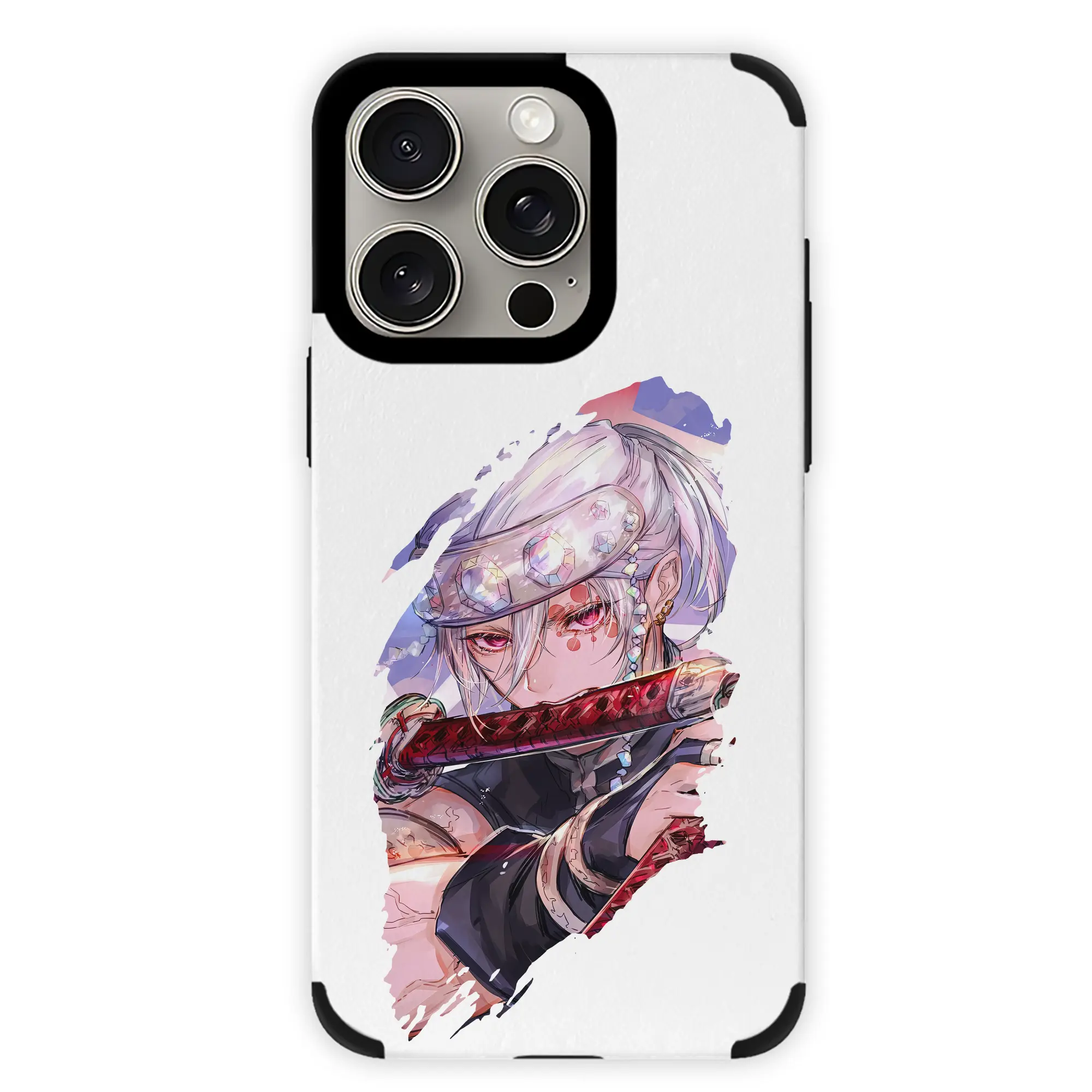 鬼滅の刃 グッズ,宇髄 天元 - IPhone15ProMax対応 ・ PUレザースマホケース ・ 耐衝撃 ・ 黄変防止 ・ 360度全面保護 ・ 柔らか手触り ・ 3D立体ボタン