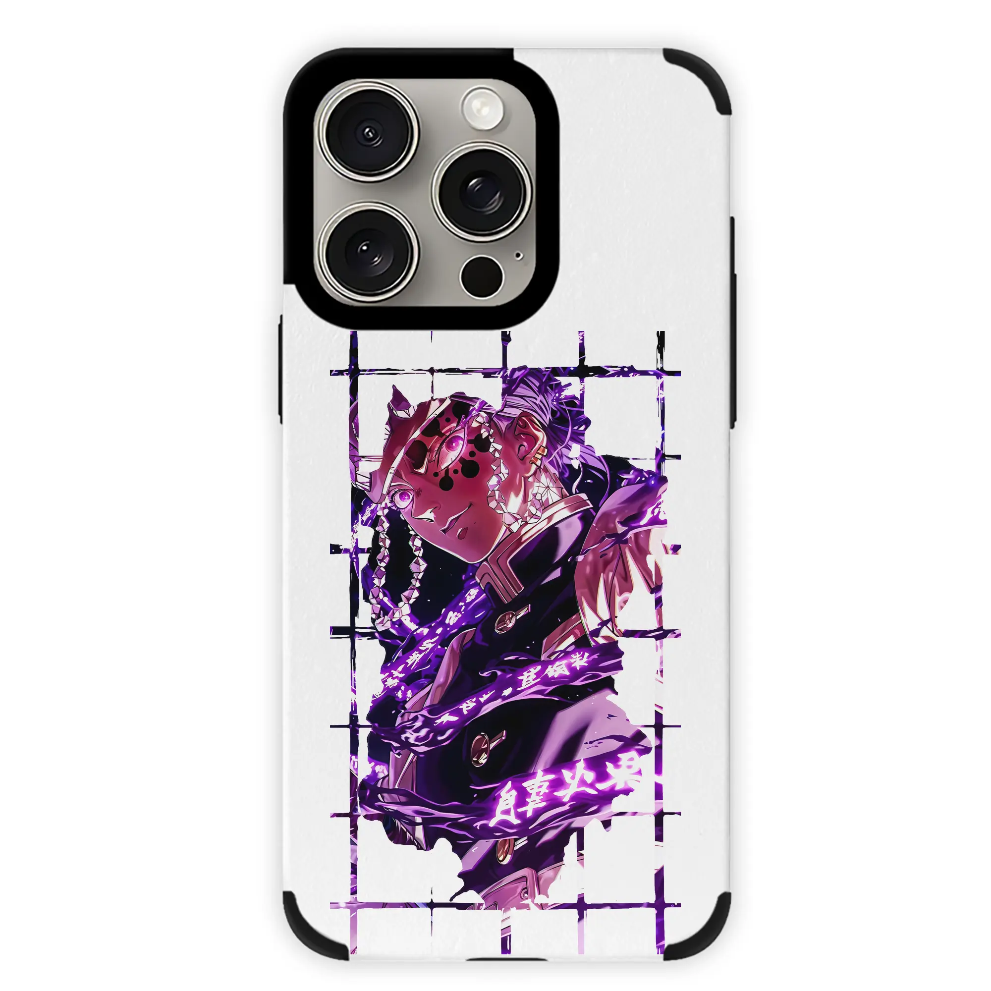 鬼滅の刃 グッズ,宇髄 天元 - IPhone15ProMax対応 ・ PUレザースマホケース ・ 耐衝撃 ・ 黄変防止 ・ 360度全面保護 ・ 柔らか手触り ・ 3D立体ボタン