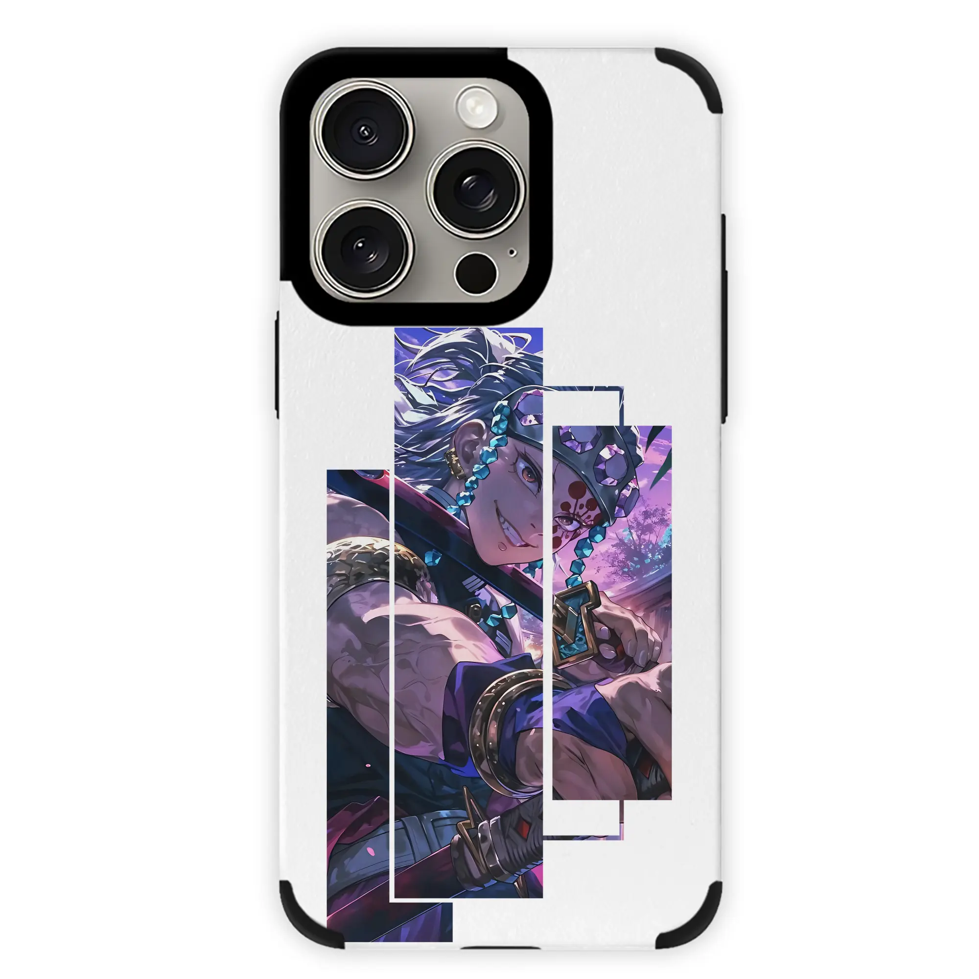 鬼滅の刃 グッズ,宇髄 天元 - IPhone15ProMax対応 ・ PUレザースマホケース ・ 耐衝撃 ・ 黄変防止 ・ 360度全面保護 ・ 柔らか手触り ・ 3D立体ボタン