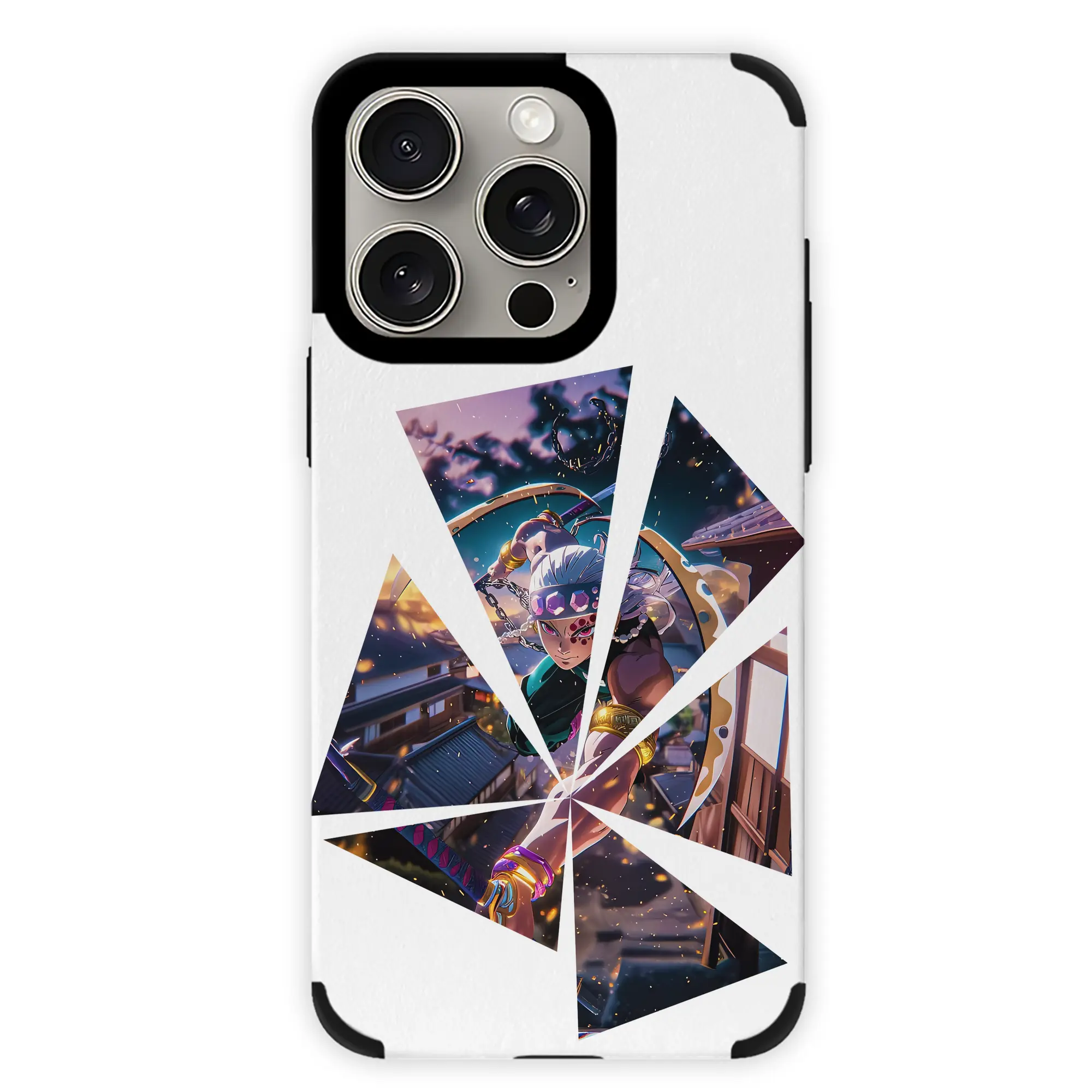 鬼滅の刃 グッズ,宇髄 天元 - IPhone15ProMax対応 ・ PUレザースマホケース ・ 耐衝撃 ・ 黄変防止 ・ 360度全面保護 ・ 柔らか手触り ・ 3D立体ボタン