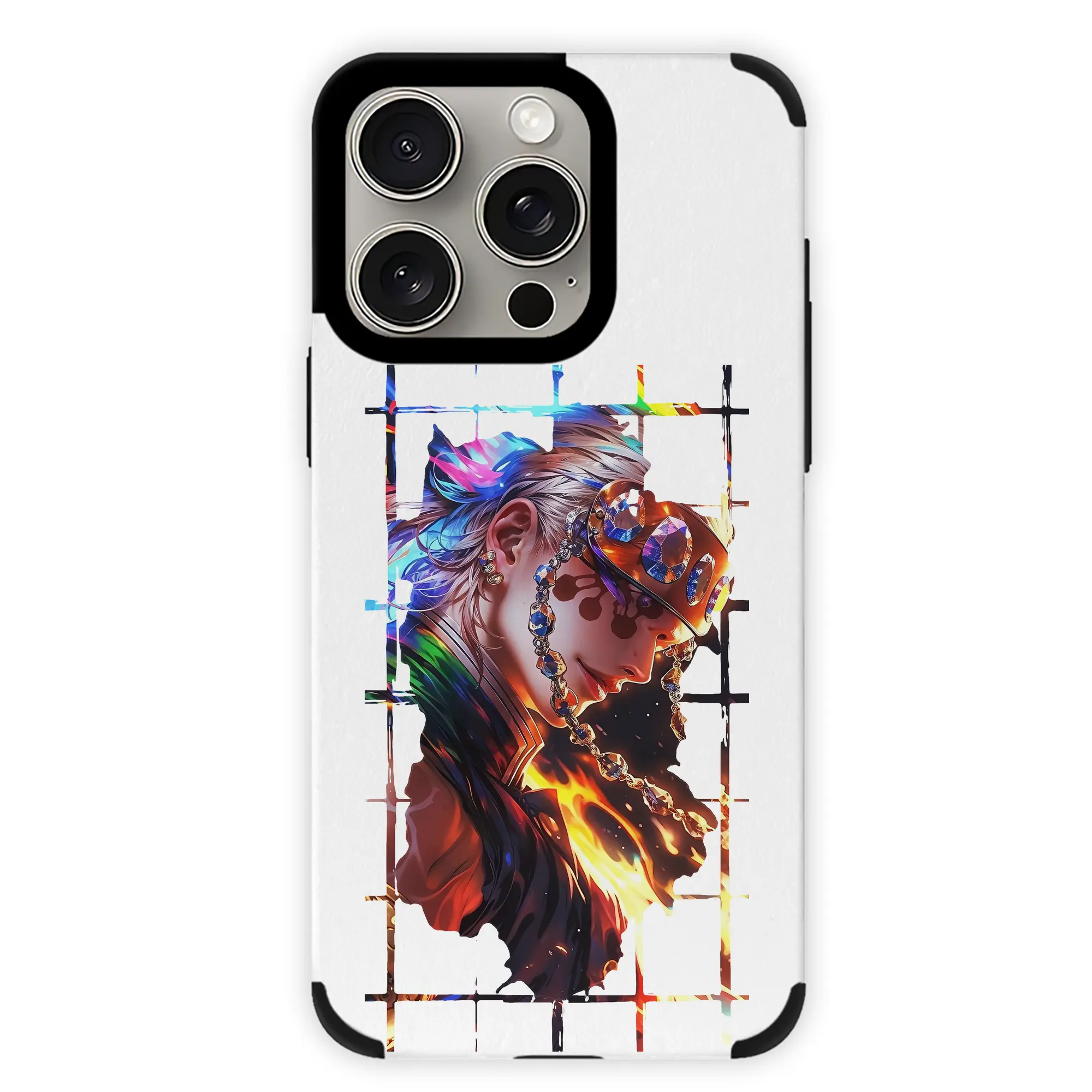 鬼滅の刃 グッズ,宇髄 天元 - IPhone15ProMax対応 ・ PUレザースマホケース ・ 耐衝撃 ・ 黄変防止 ・ 360度全面保護 ・ 柔らか手触り ・ 3D立体ボタン