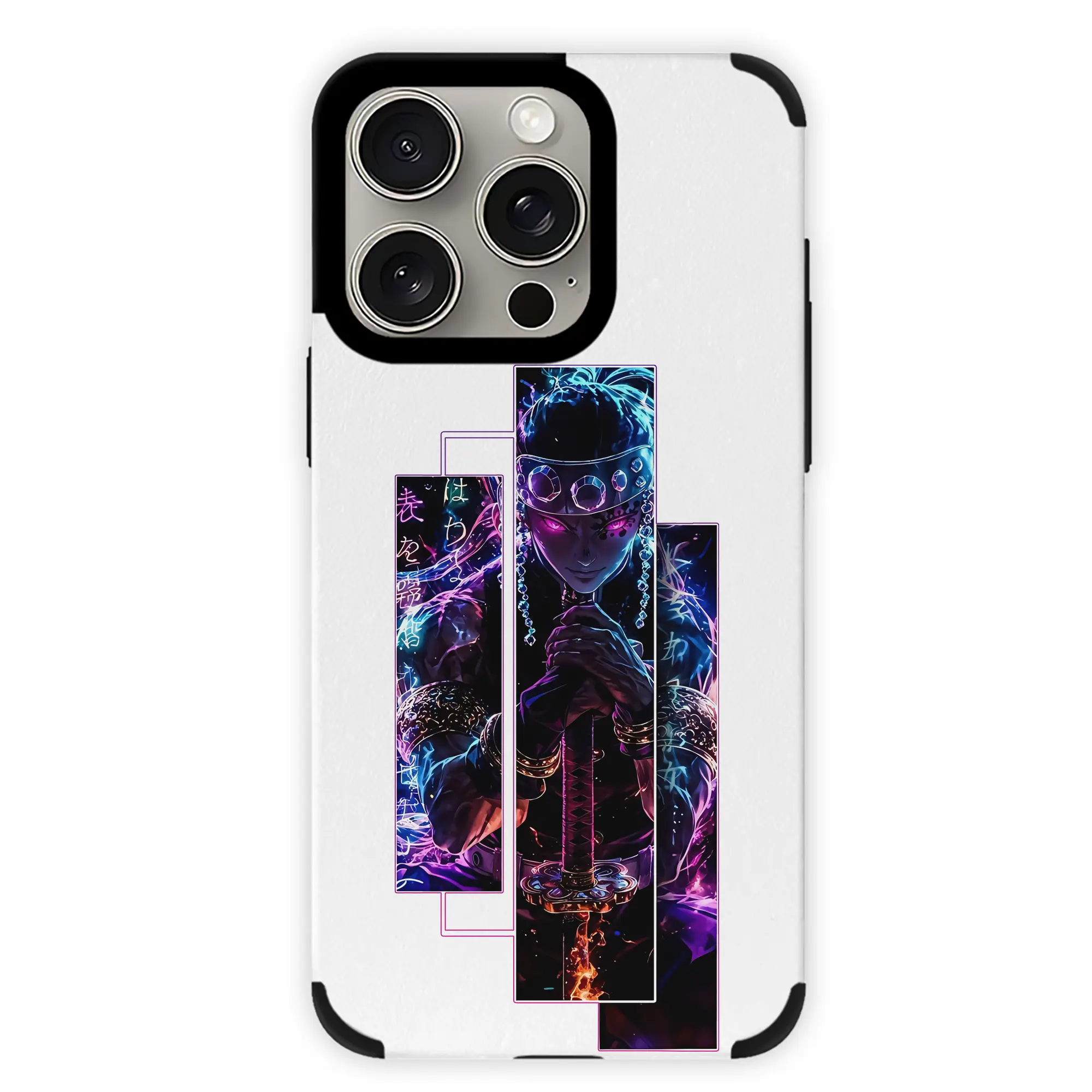 鬼滅の刃 グッズ,宇髄 天元 - IPhone15ProMax対応 ・ PUレザースマホケース ・ 耐衝撃 ・ 黄変防止 ・ 360度全面保護 ・ 柔らか手触り ・ 3D立体ボタン