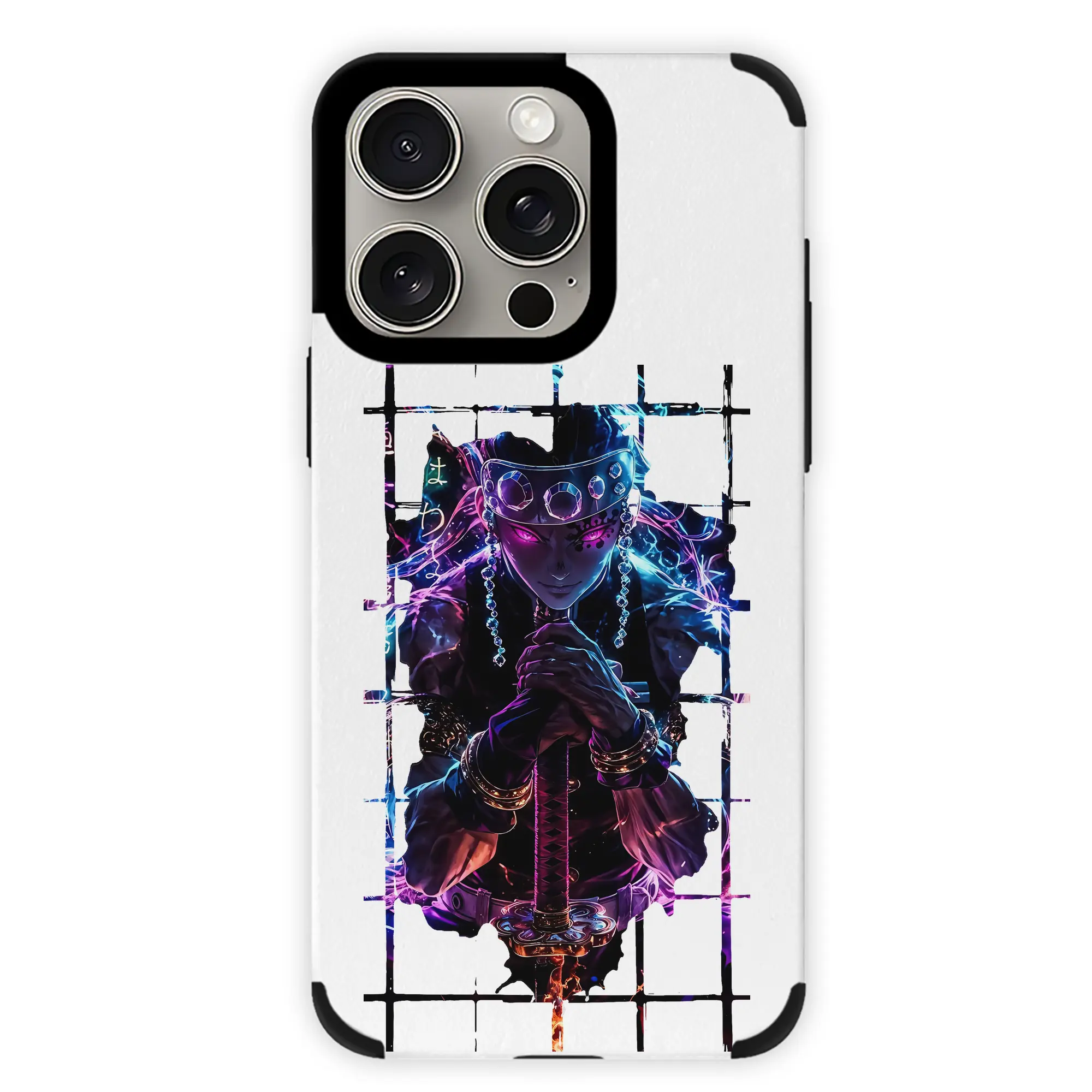 鬼滅の刃 グッズ,宇髄 天元 - IPhone15ProMax対応 ・ PUレザースマホケース ・ 耐衝撃 ・ 黄変防止 ・ 360度全面保護 ・ 柔らか手触り ・ 3D立体ボタン