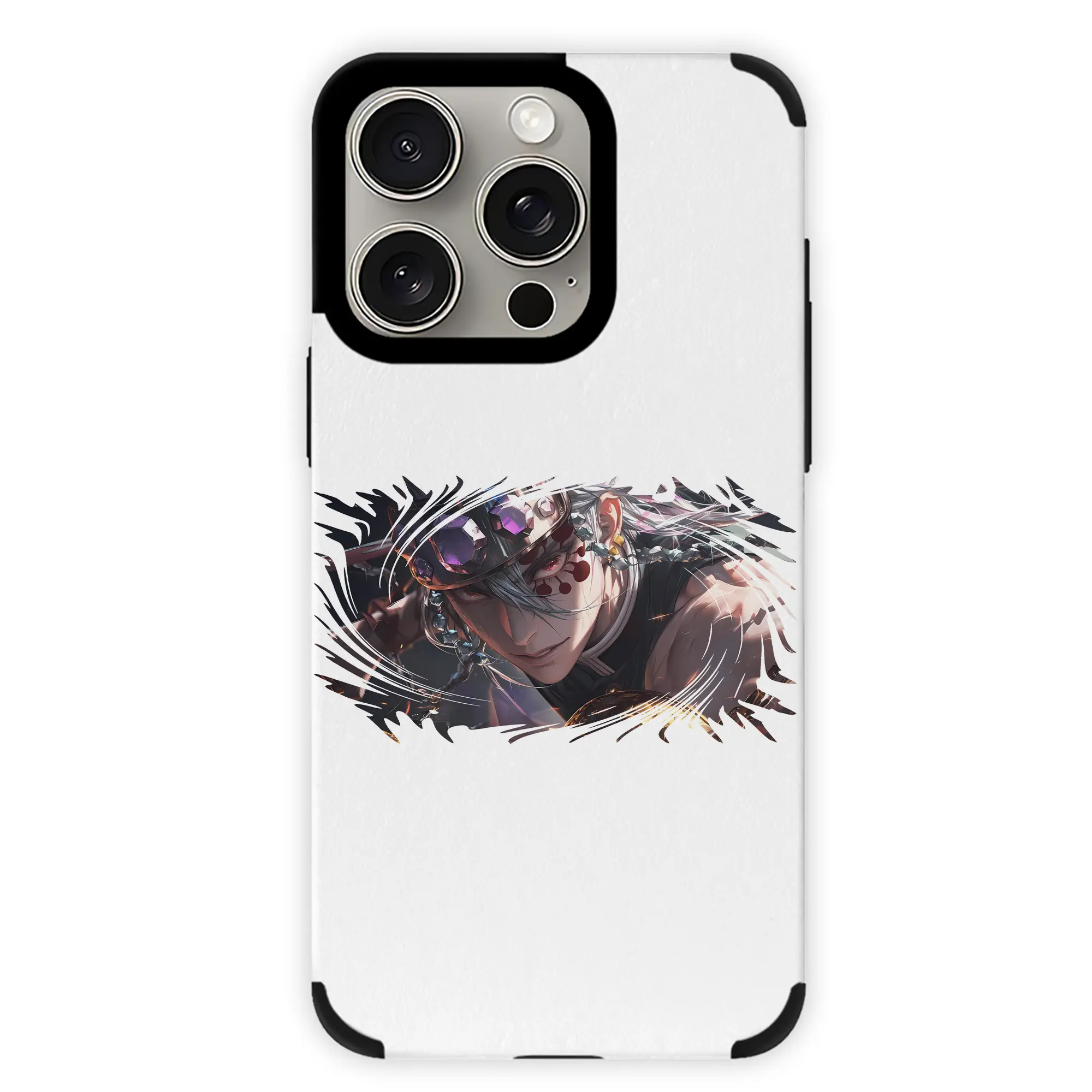 鬼滅の刃 グッズ,宇髄 天元 - IPhone15ProMax対応 ・ PUレザースマホケース ・ 耐衝撃 ・ 黄変防止 ・ 360度全面保護 ・ 柔らか手触り ・ 3D立体ボタン