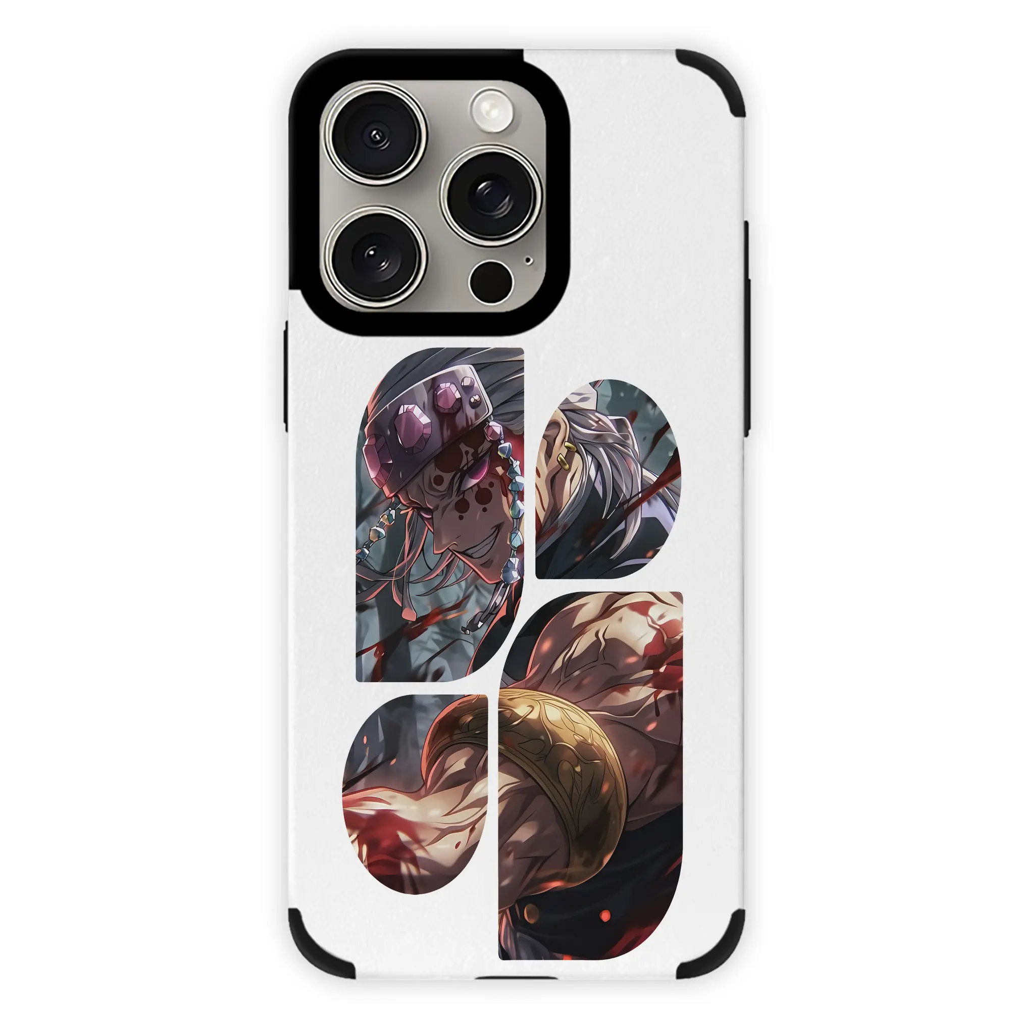 鬼滅の刃 グッズ,宇髄 天元 - IPhone15ProMax対応 ・ PUレザースマホケース ・ 耐衝撃 ・ 黄変防止 ・ 360度全面保護 ・ 柔らか手触り ・ 3D立体ボタン