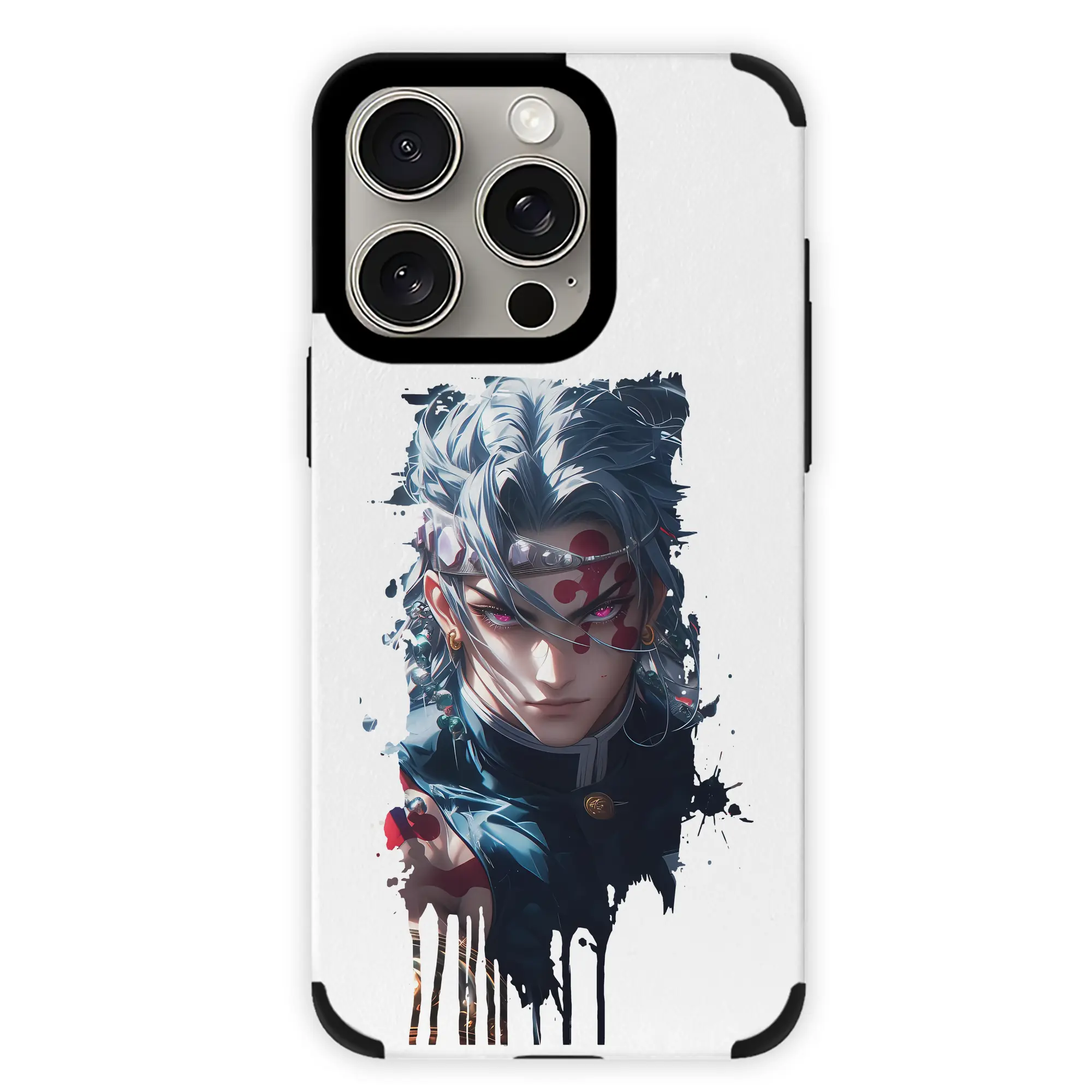 鬼滅の刃 グッズ,宇髄 天元 - IPhone15ProMax対応 ・ PUレザースマホケース ・ 耐衝撃 ・ 黄変防止 ・ 360度全面保護 ・ 柔らか手触り ・ 3D立体ボタン