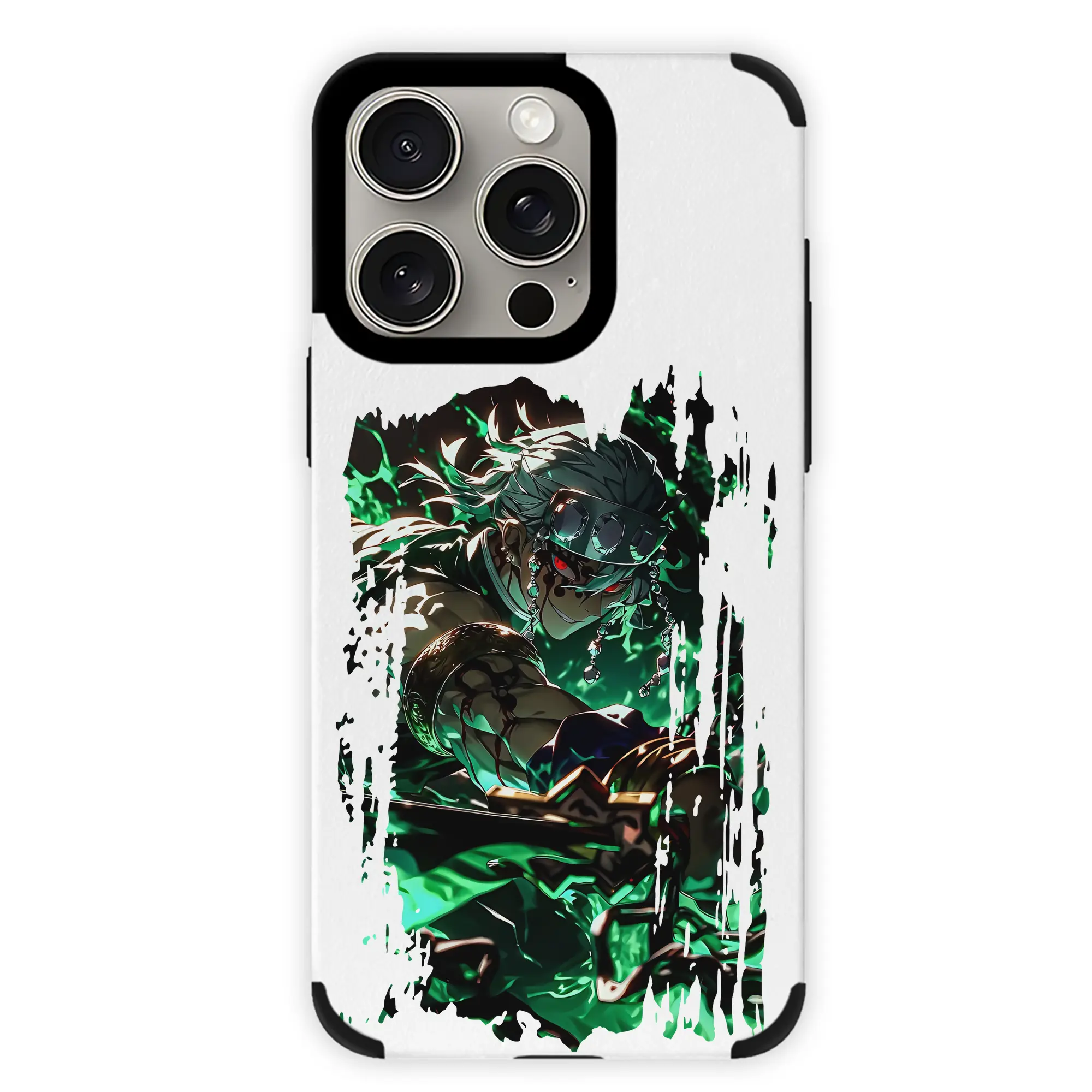 鬼滅の刃 グッズ,宇髄 天元 - IPhone15ProMax対応 ・ PUレザースマホケース ・ 耐衝撃 ・ 黄変防止 ・ 360度全面保護 ・ 柔らか手触り ・ 3D立体ボタン