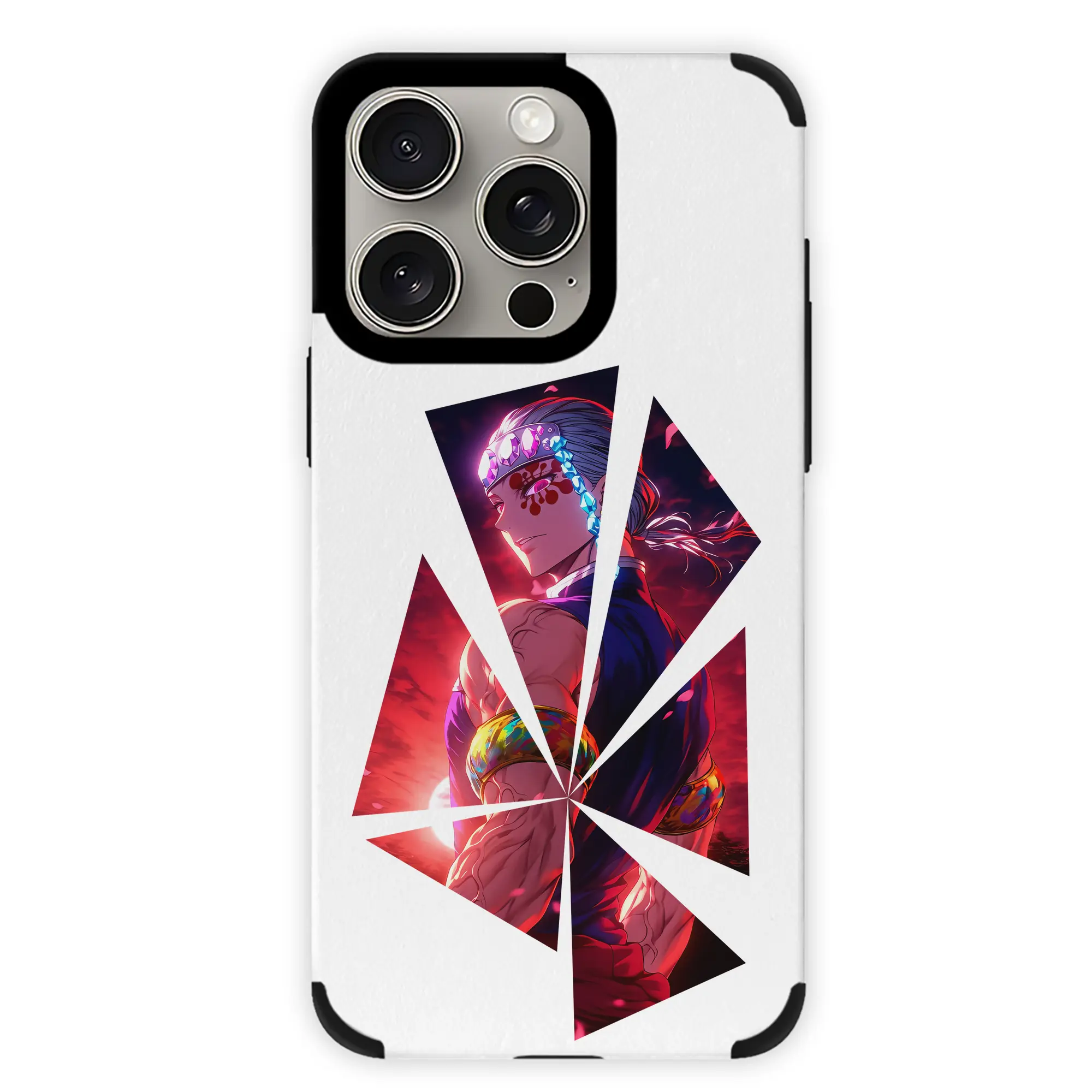 鬼滅の刃 グッズ,宇髄 天元 - IPhone15ProMax対応 ・ PUレザースマホケース ・ 耐衝撃 ・ 黄変防止 ・ 360度全面保護 ・ 柔らか手触り ・ 3D立体ボタン