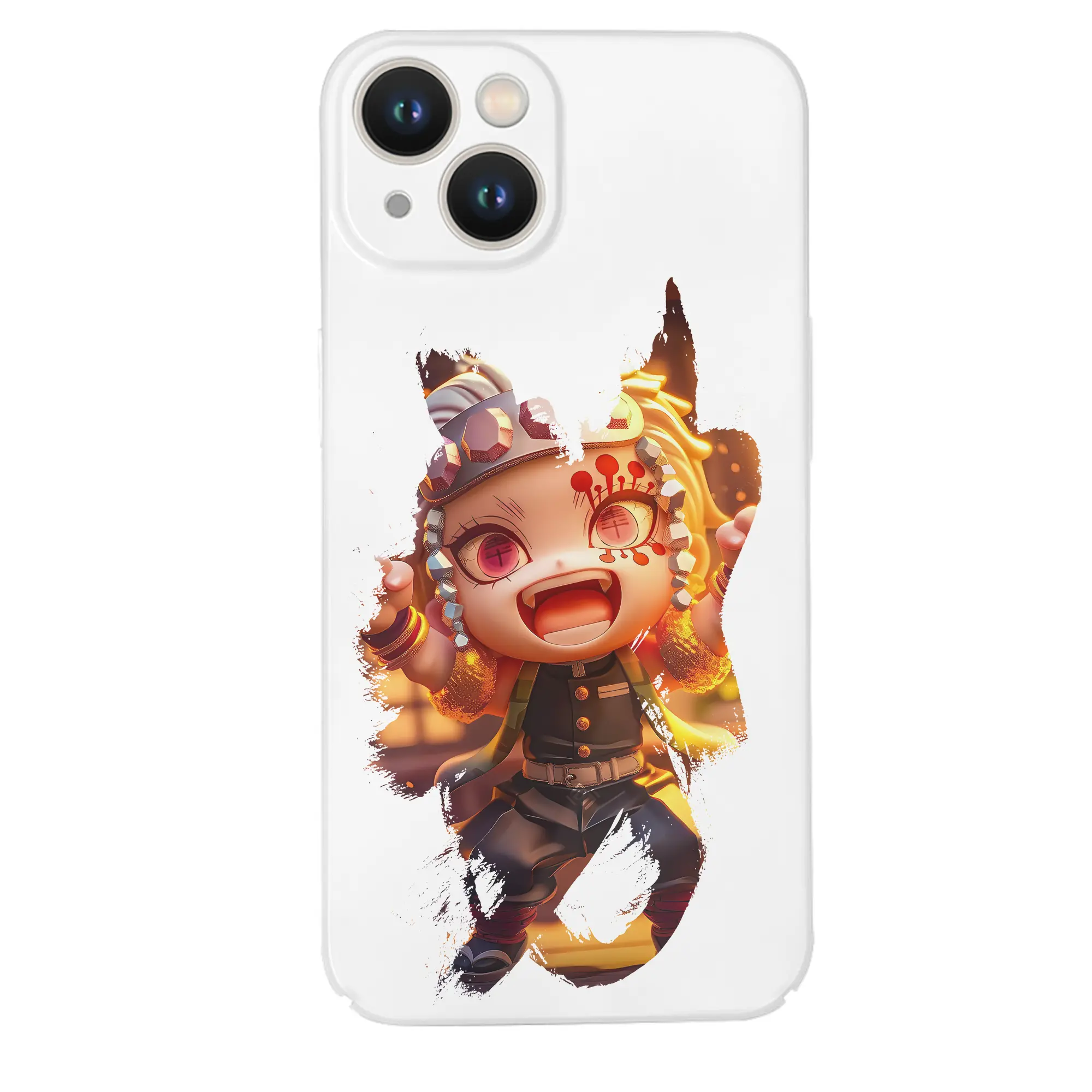 鬼滅の刃 グッズ,宇髄 天元 - IPhone 14シリーズ対応 ・ ハードケース ・ 衝撃吸収 ・ 360度密着 ・ カメラ保護 ・ 高品質プラスチック ・ 快適操作