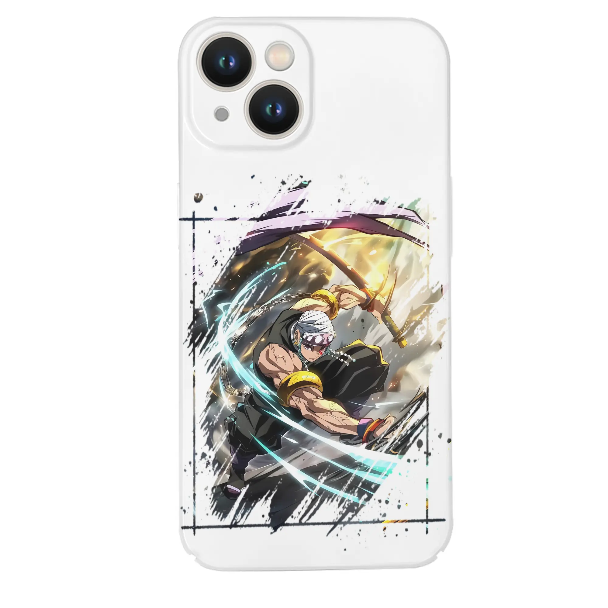 鬼滅の刃 グッズ,宇髄 天元 - IPhone 14シリーズ対応 ・ ハードケース ・ 衝撃吸収 ・ 360度密着 ・ カメラ保護 ・ 高品質プラスチック ・ 快適操作